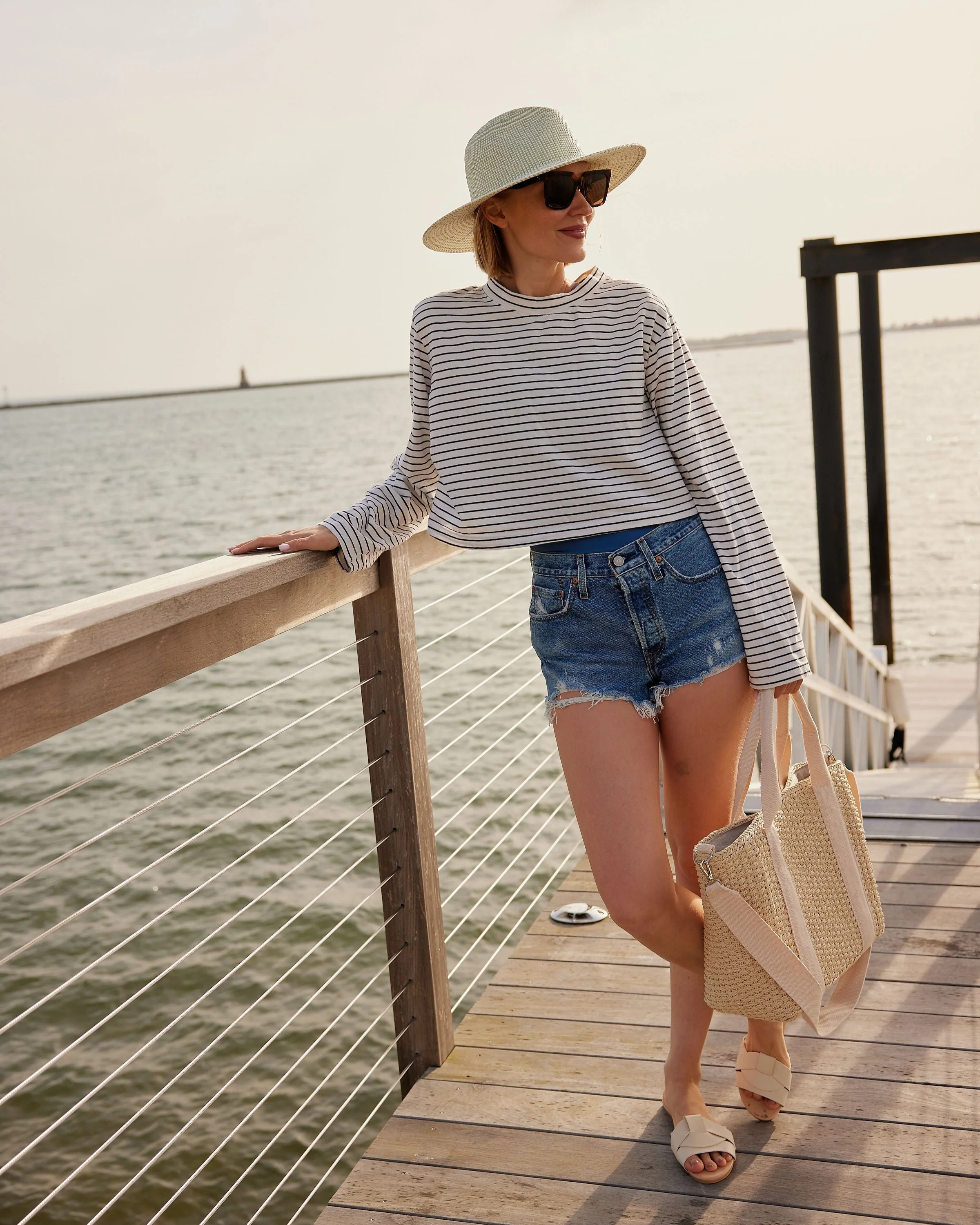 Modern Straw Cooler Tote - Mycitystee