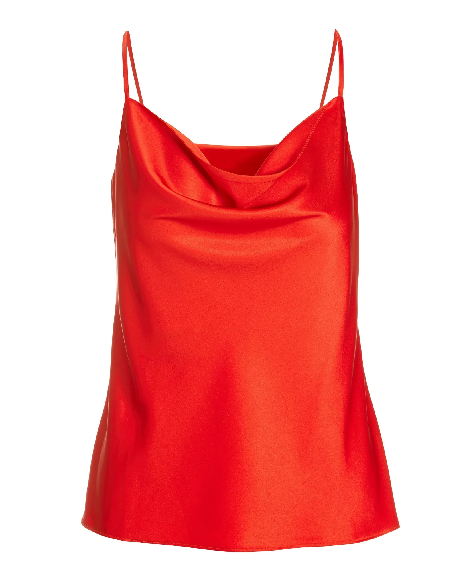Gia Cowl Neck Charmeuse Cami Caliente - Mycitystee