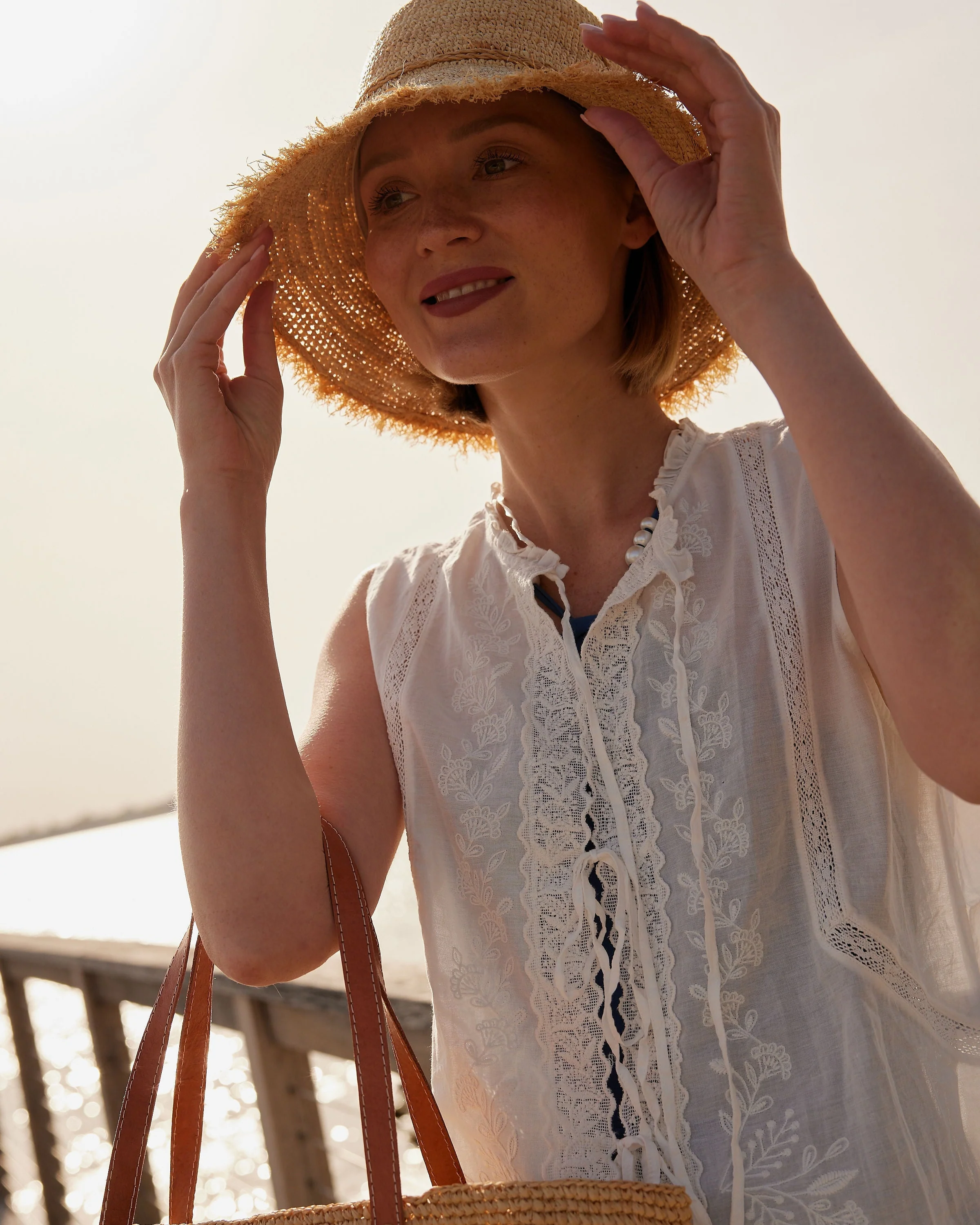 Packable Raffia Bucket Hat - Mycitystee