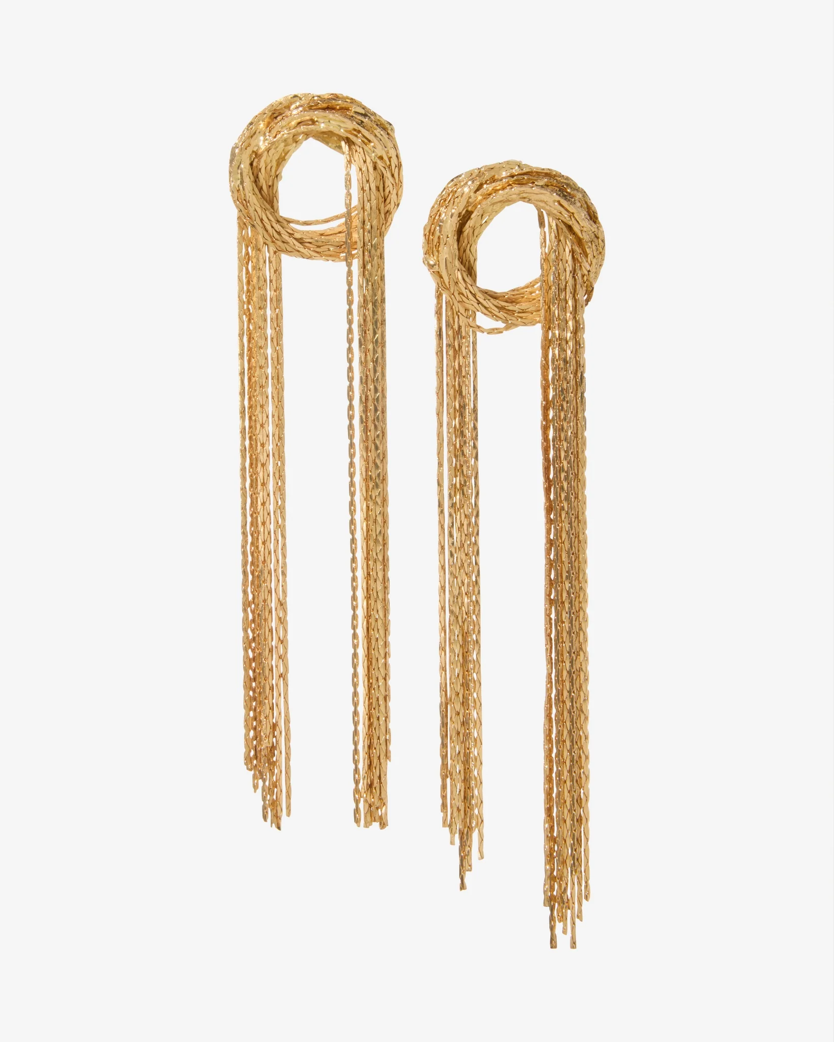 Knotted Drop Earrings Gold - Mycitystee
