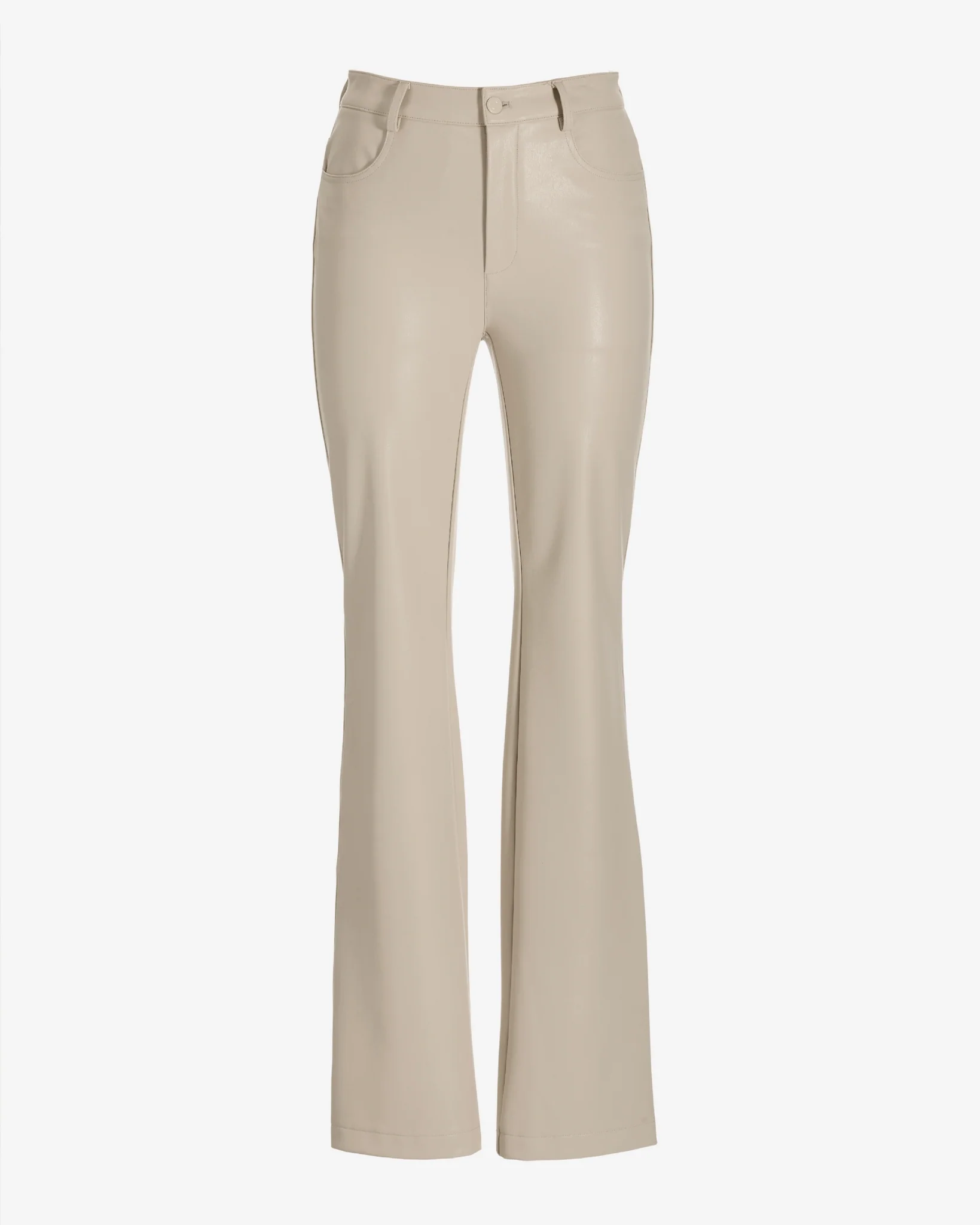 Monterey Five Pocket Faux Leather Bootcut Pant 2BN63 Bone - Mycitystee