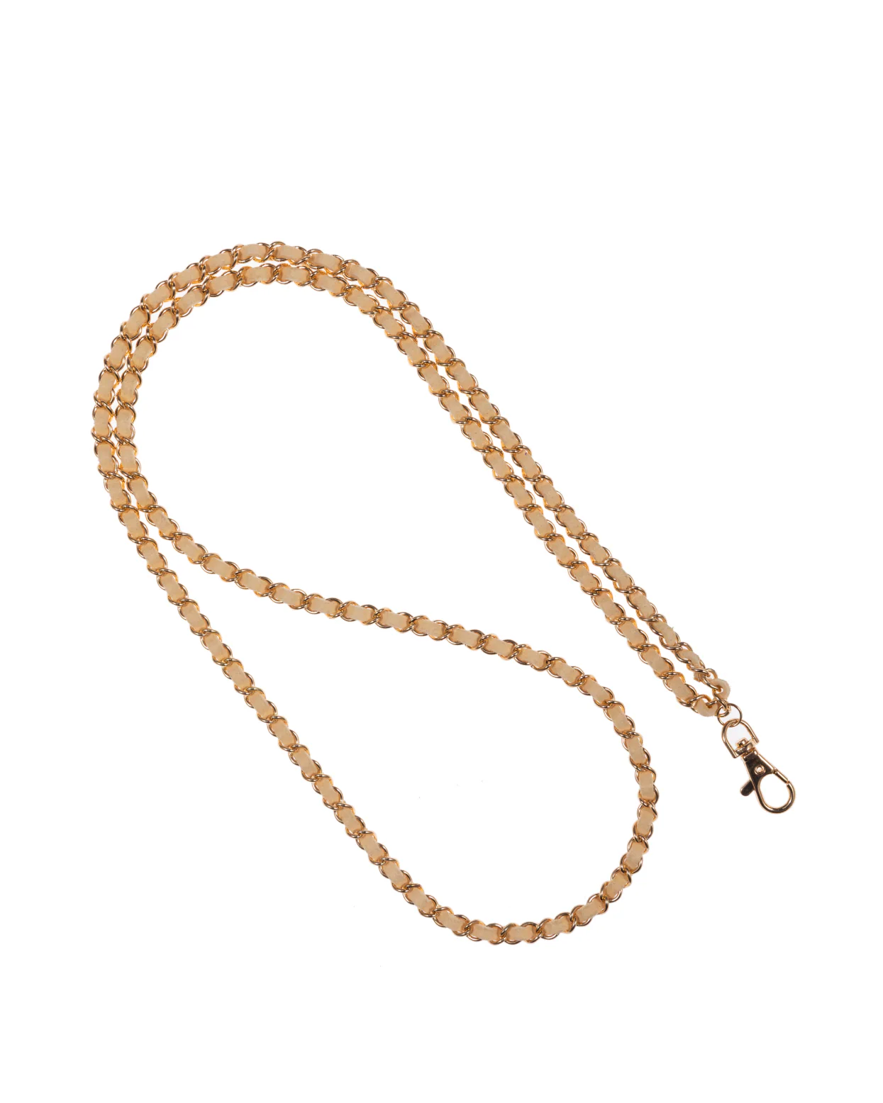 Vanilla Beige + Gold Crossbody Phone Chain - Mycitystee