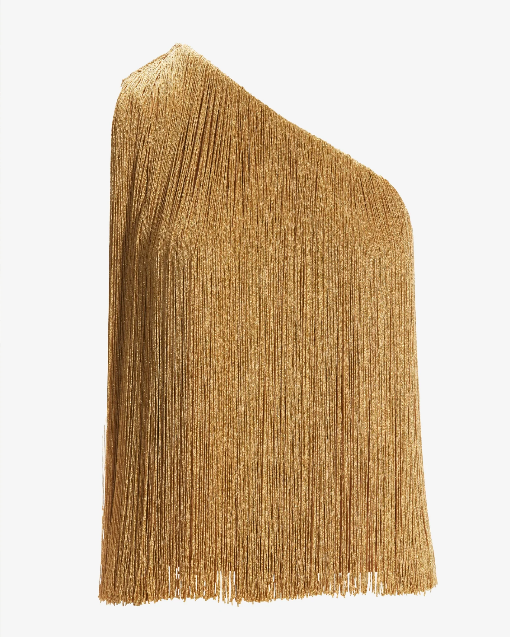 One Shoulder Fringe Top Gold - Mycitystee