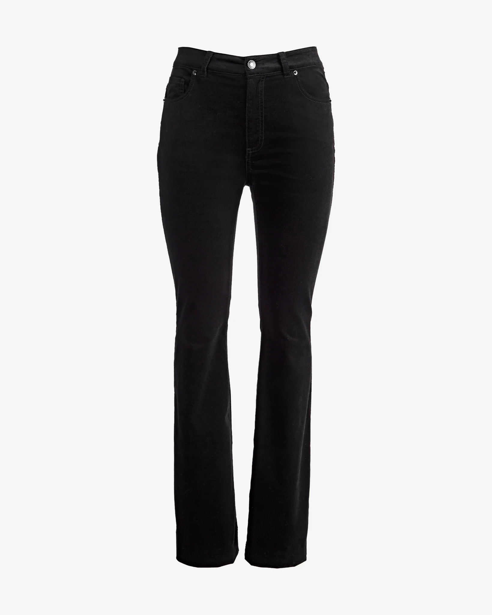 Newport Slim Straight Velvet Pant Black - Mycitystee