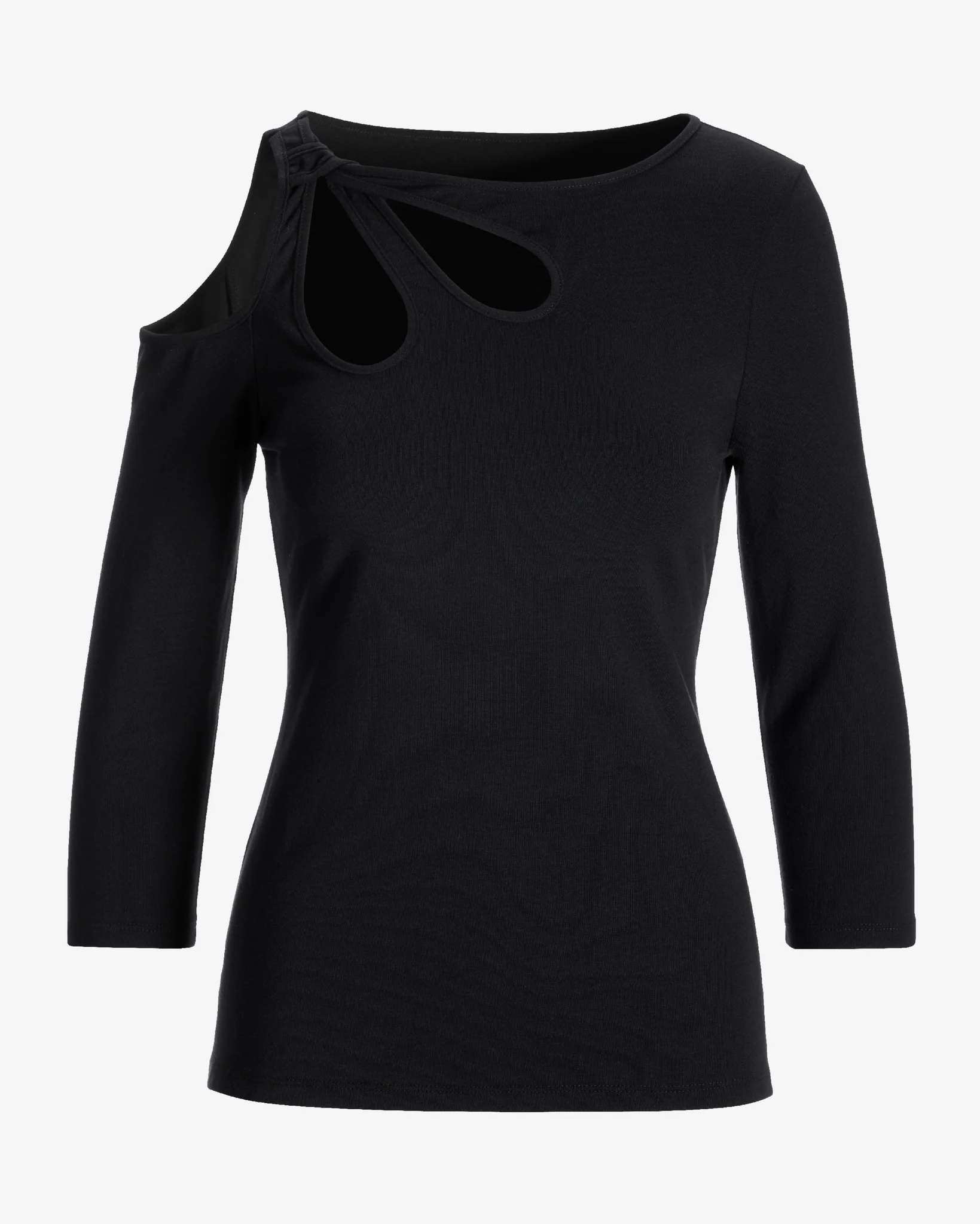 So Sexy Cutout Top Black - Mycitystee