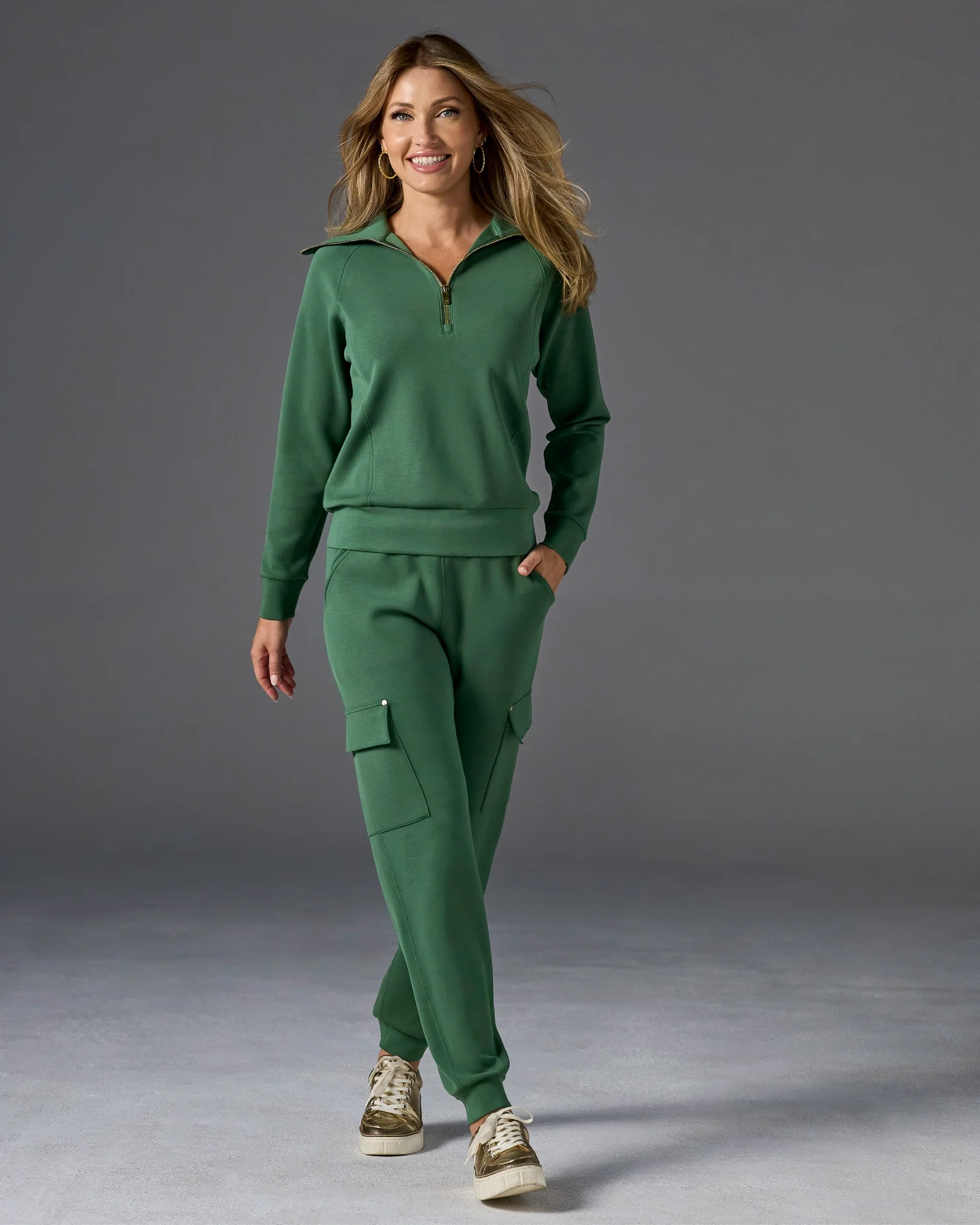 Luxe Lounge Cargo Pocket Jogger Pineneedle - Mycitystee