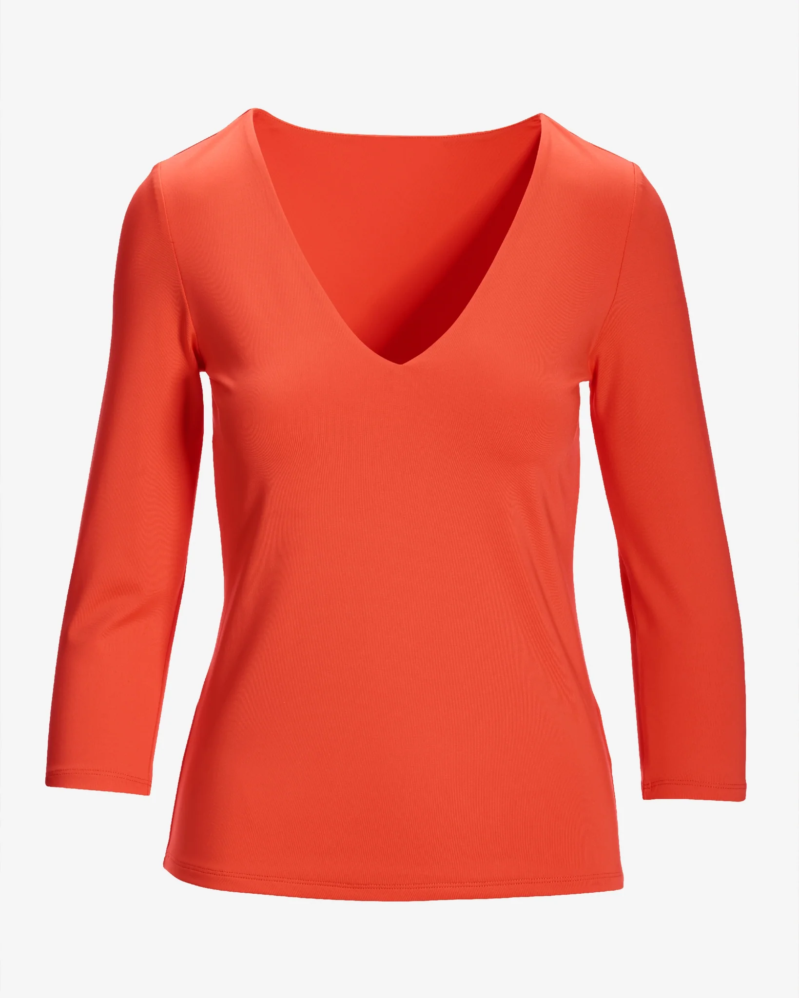 So Modern Three Quarter Sleeve Top Flame Scarlet - Mycitystee