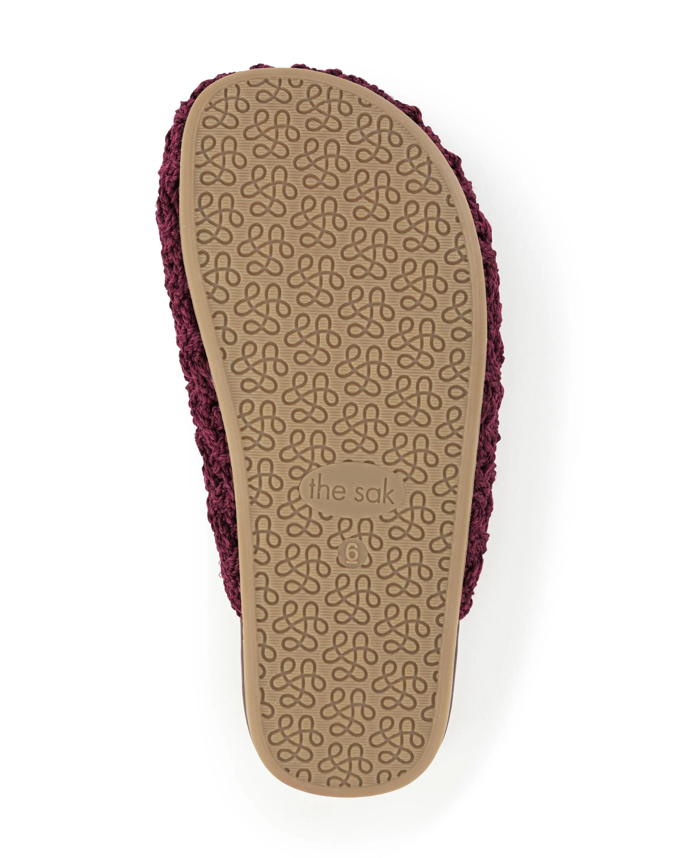 Bolinas Clog - Hand Crochet - Black Cherry Cozy Weave - Mycitystee