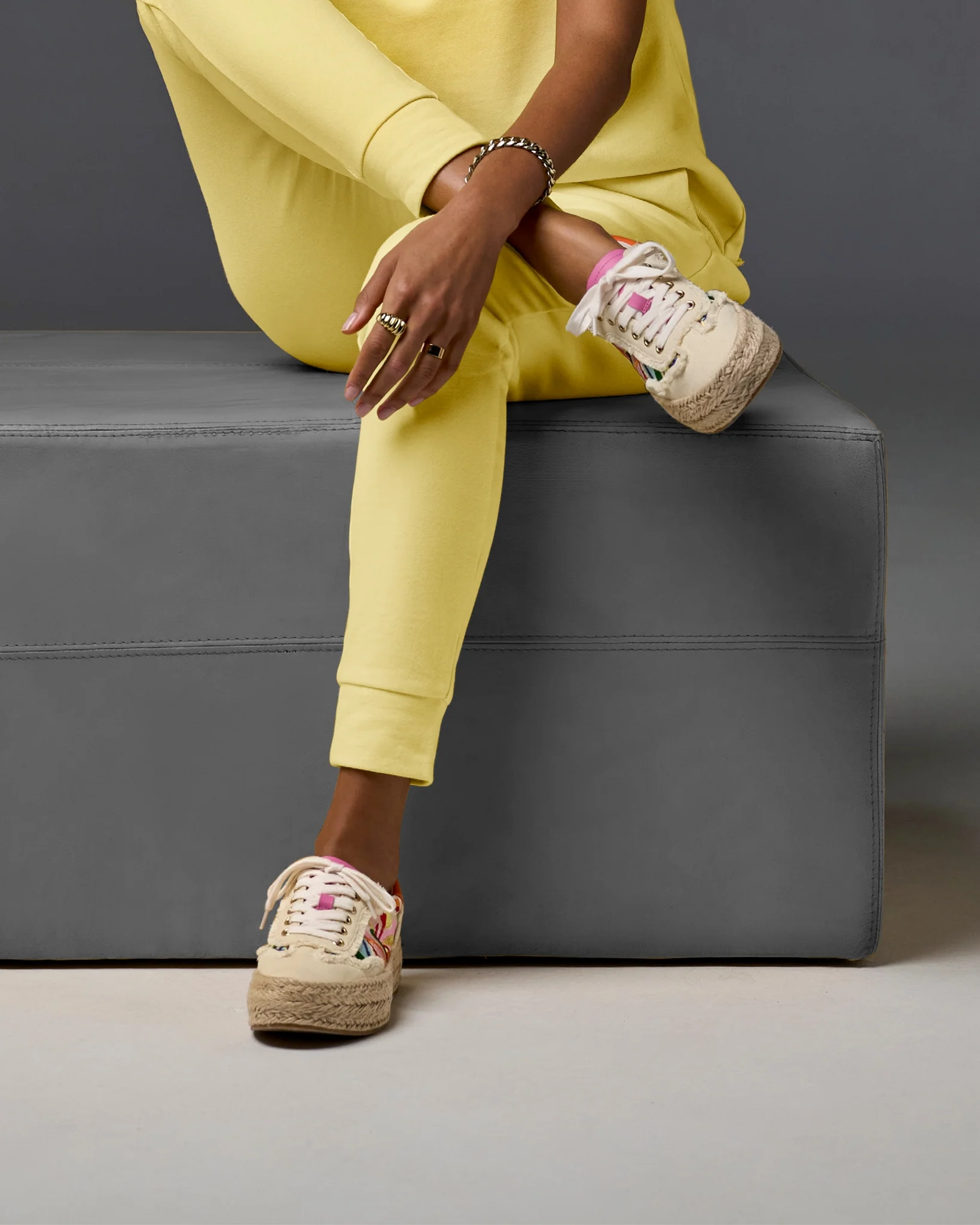 Floral Multi Raffia Sneaker Multi - Mycitystee