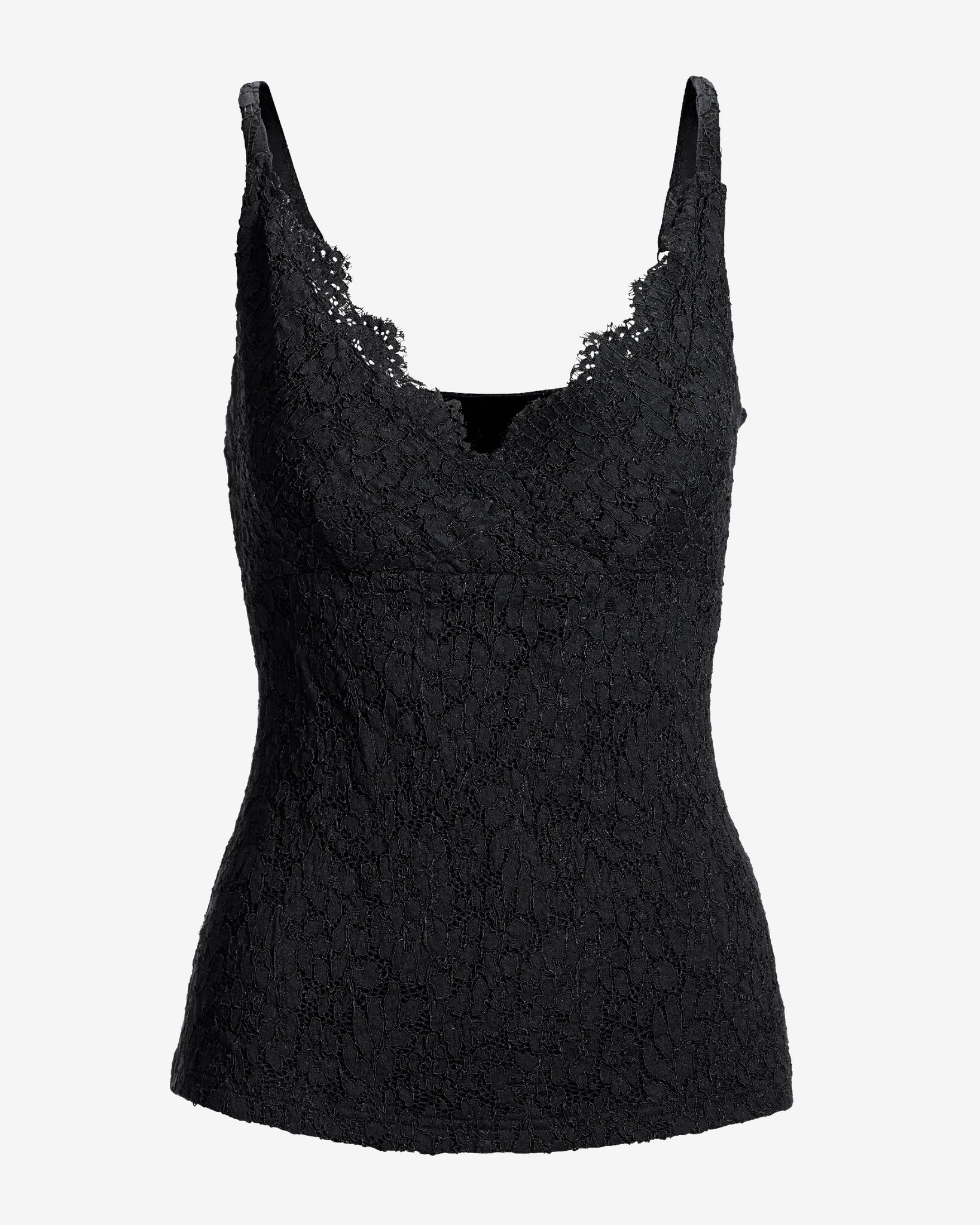 All Over Lace Tank Black - Mycitystee