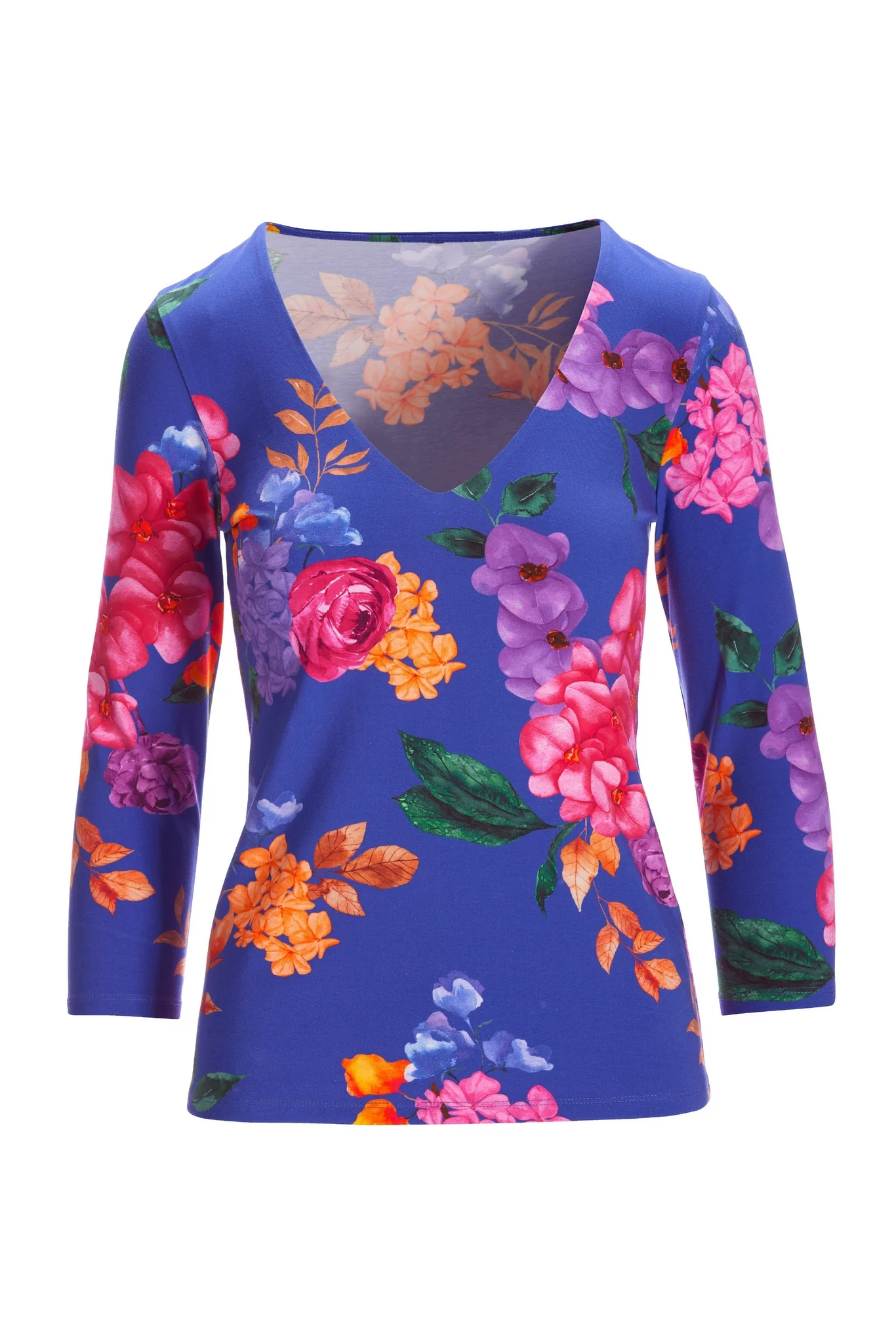 So Sexy Fall Rainforest V Neck Multi - Mycitystee