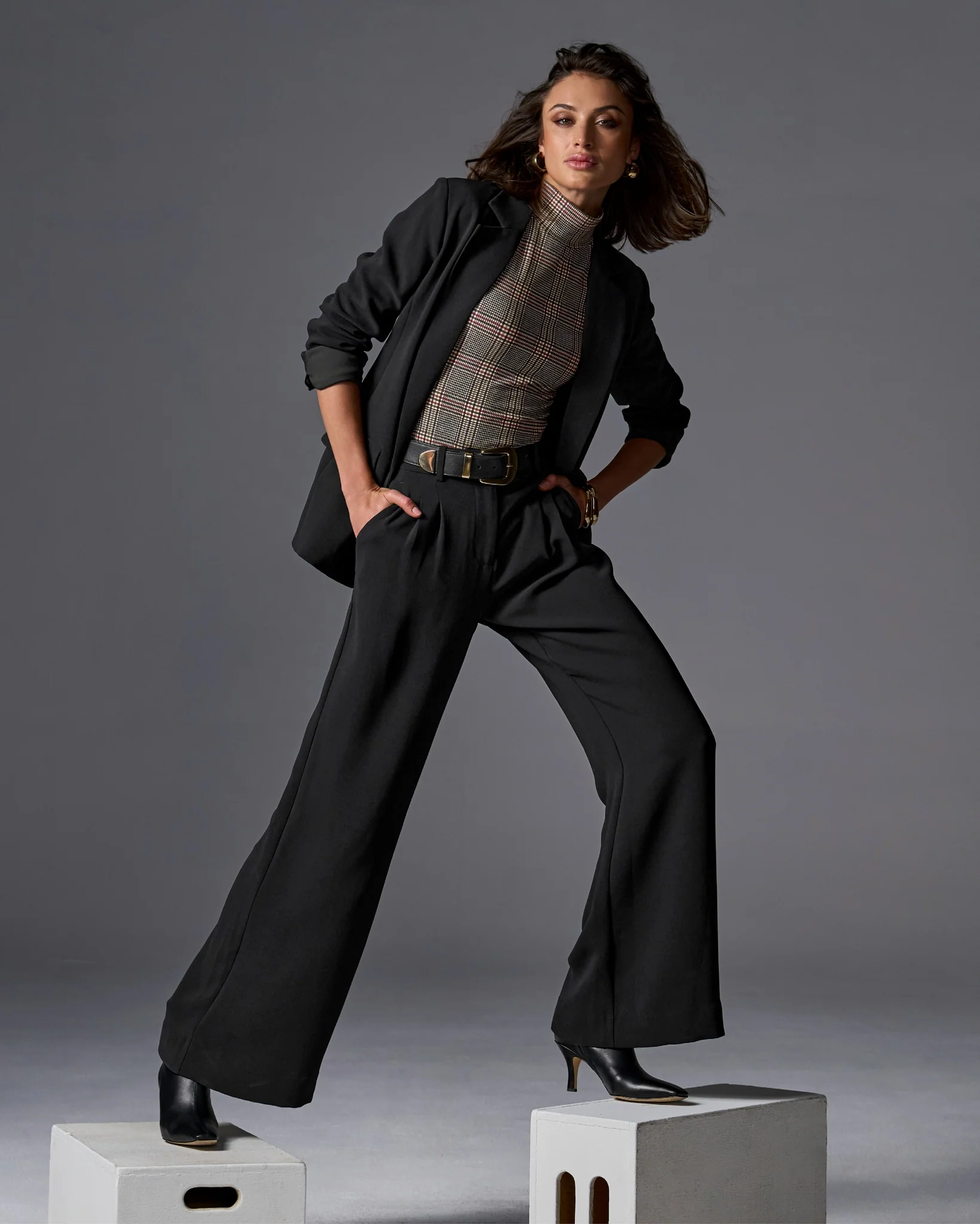Malibu Wide Leg Effortless Drape Trouser Pant Black - Mycitystee