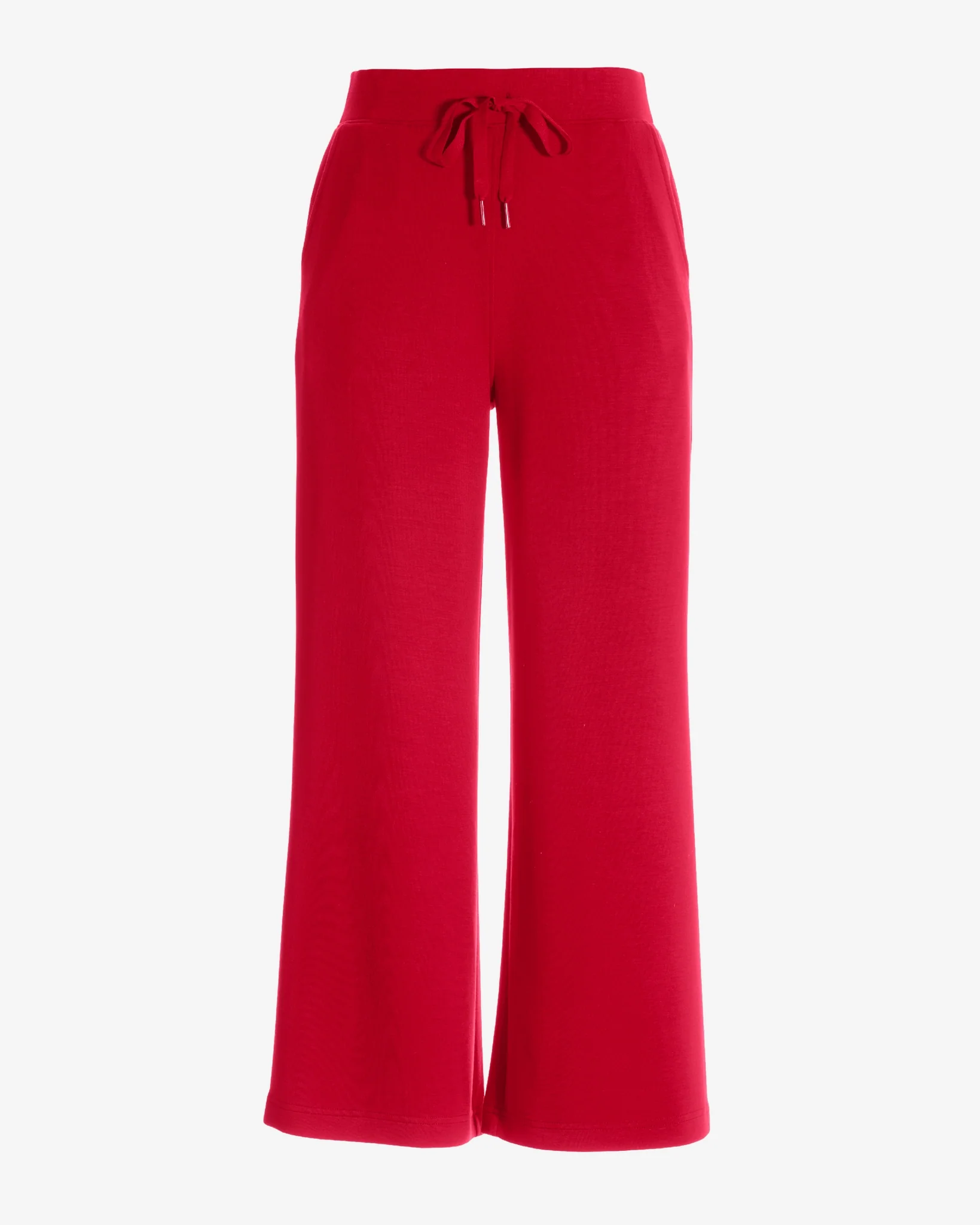 Luxe Lounge Drawstring Wide Leg Pant Racing Red - Mycitystee