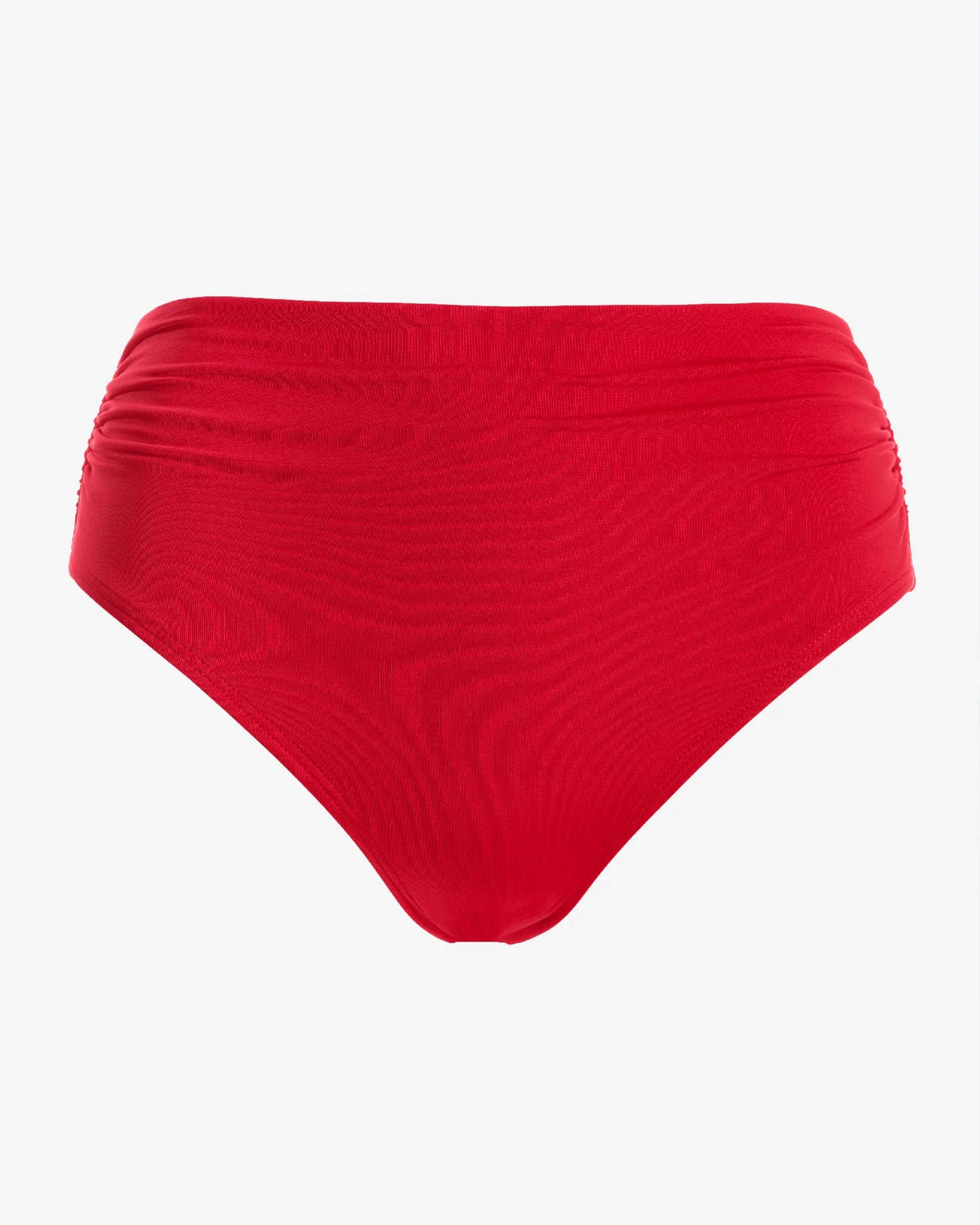 Swim Sense High-Waisted Bikini Bottom Racing Red - Mycitystee