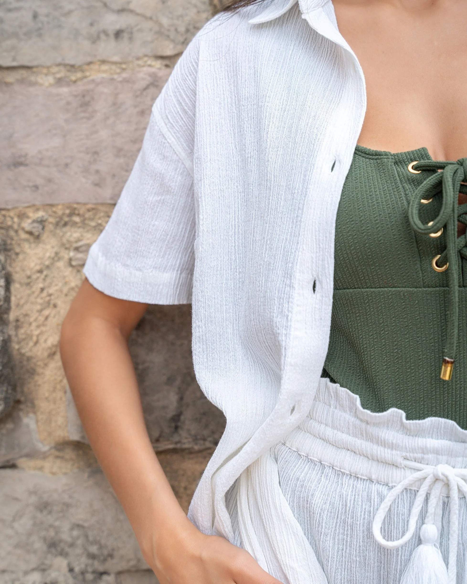 Taylor One Piece Olive Texture - Mycitystee