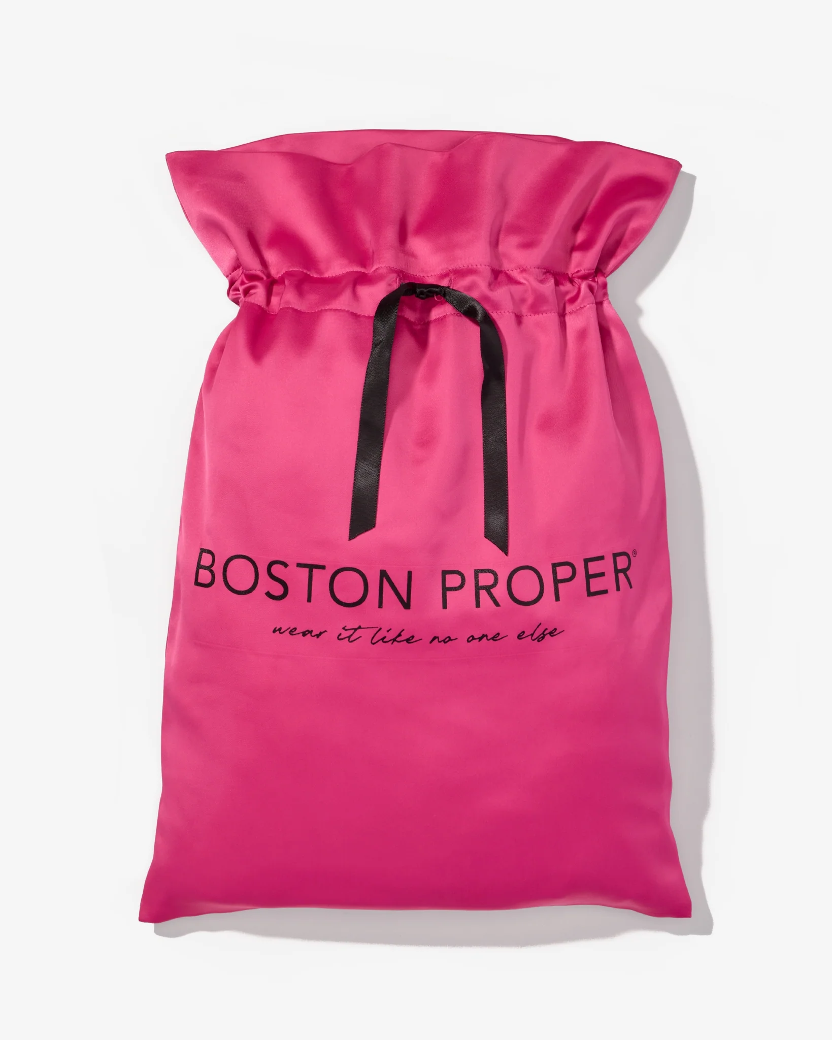 Boston Proper Drawstring Bag Pink/Black - Mycitystee