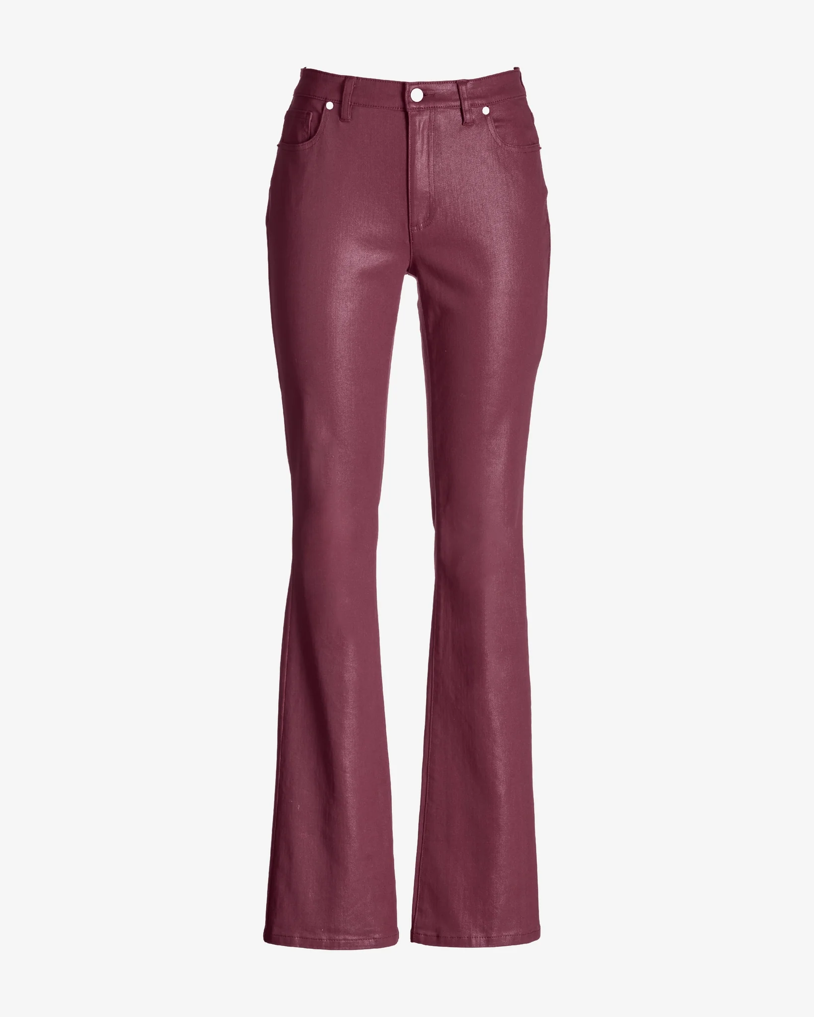 Monterey Coated High Rise Bootcut Jean Wine - Mycitystee