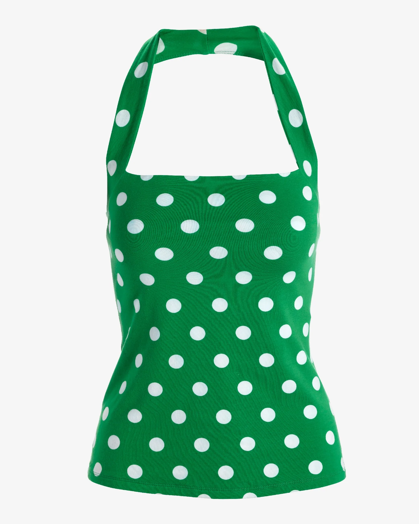 So Sexy Polka Dot Print Halter Knit Top Monaco Dots - Mycitystee