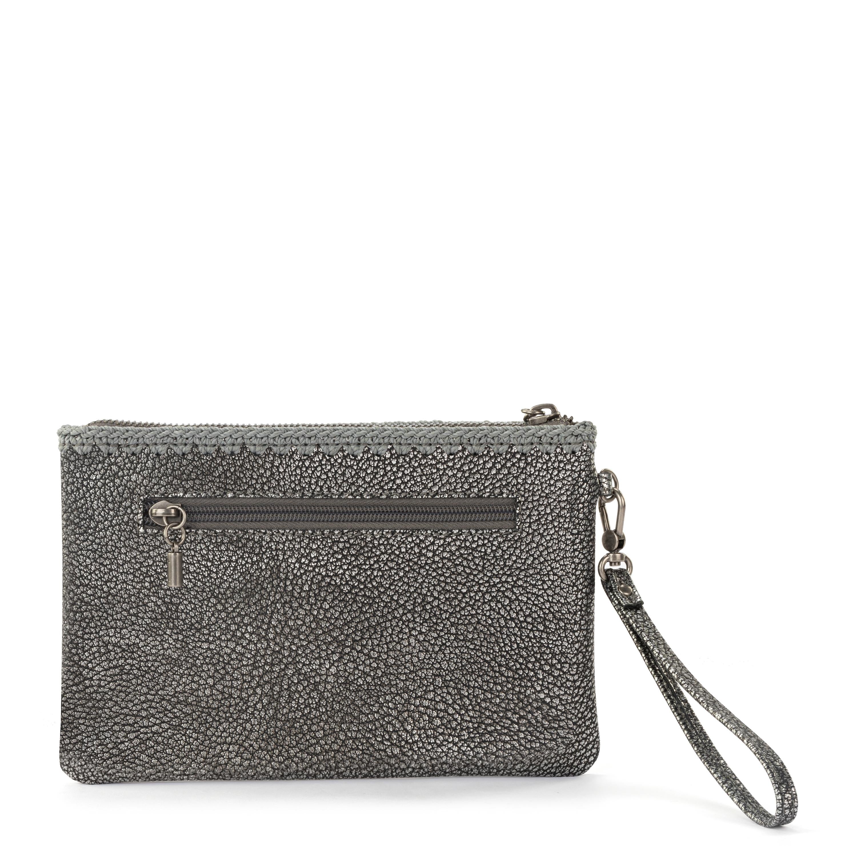 Vita Wristlet - Leather - Dark Silver - Mycitystee