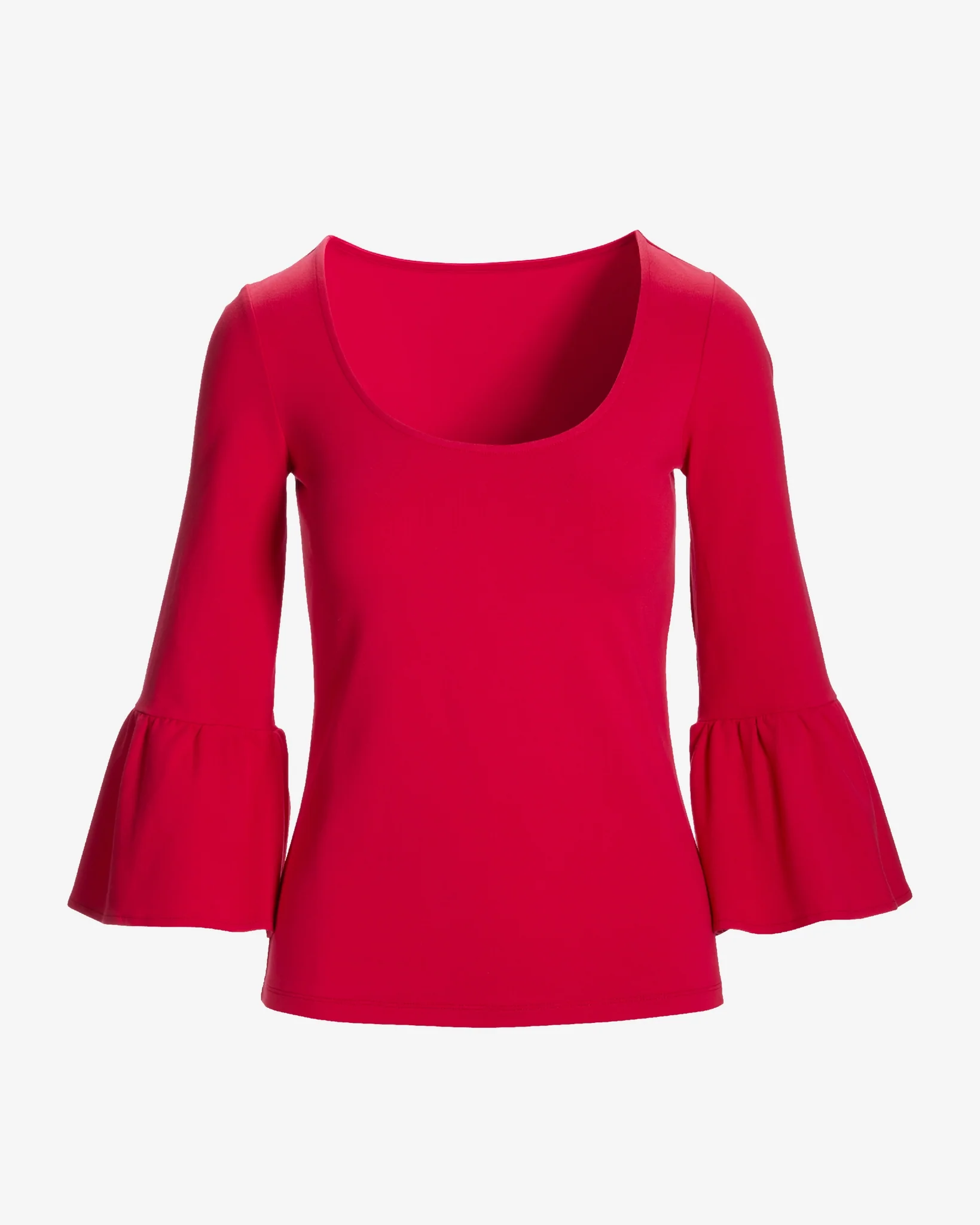 So Sexy Bell Sleeve Top True Red - Mycitystee
