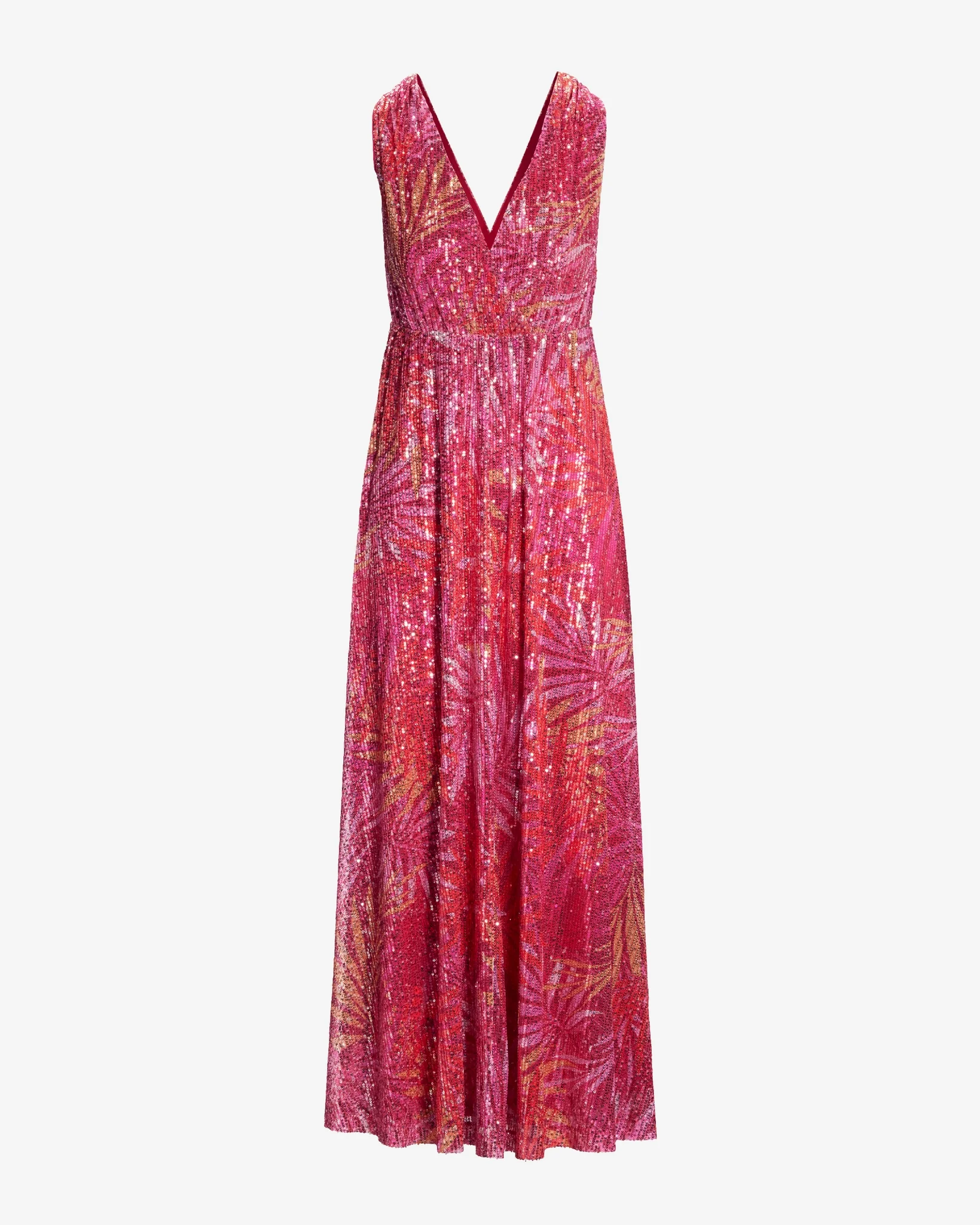 Summer Soiree All Over Sequin Sleeveless Maxi Dress Summer Soiree - Mycitystee