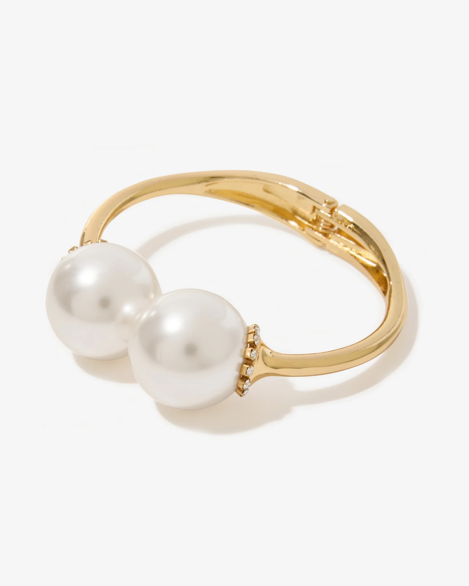 Double Pearl Cuff Gold - Mycitystee