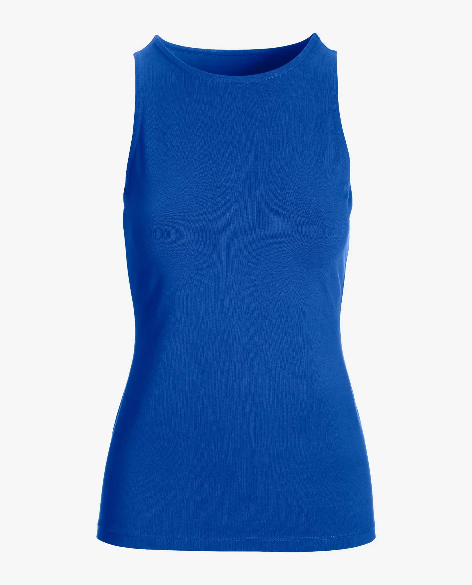 So Sexy High Neck Tank Knit Top Lapis Blue - Mycitystee