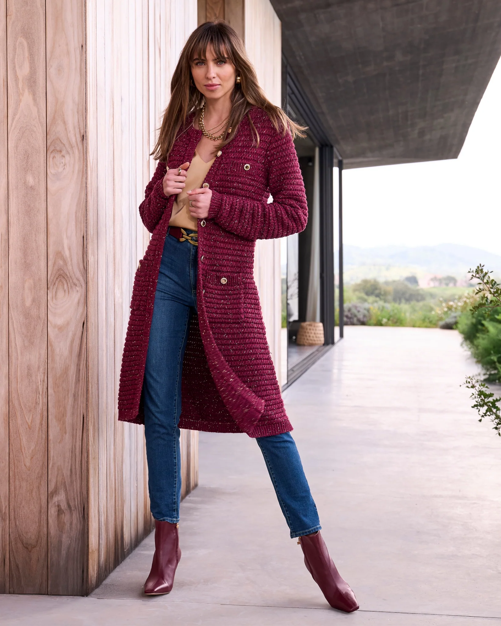 Kitten Heel Bootie Wine - Mycitystee