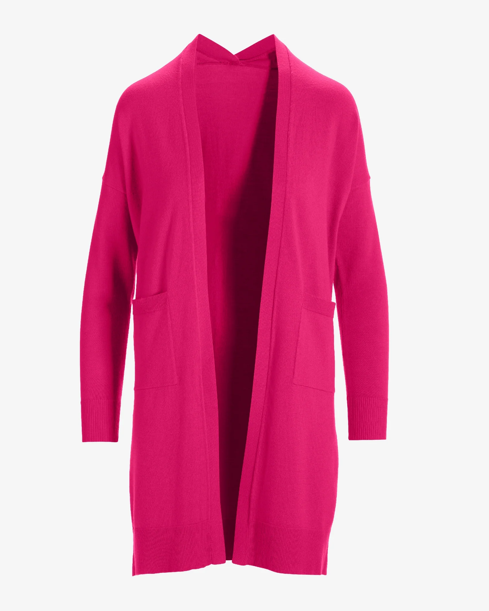 Lightweight Long Effortless Cardigan Cabaret Pink - Mycitystee