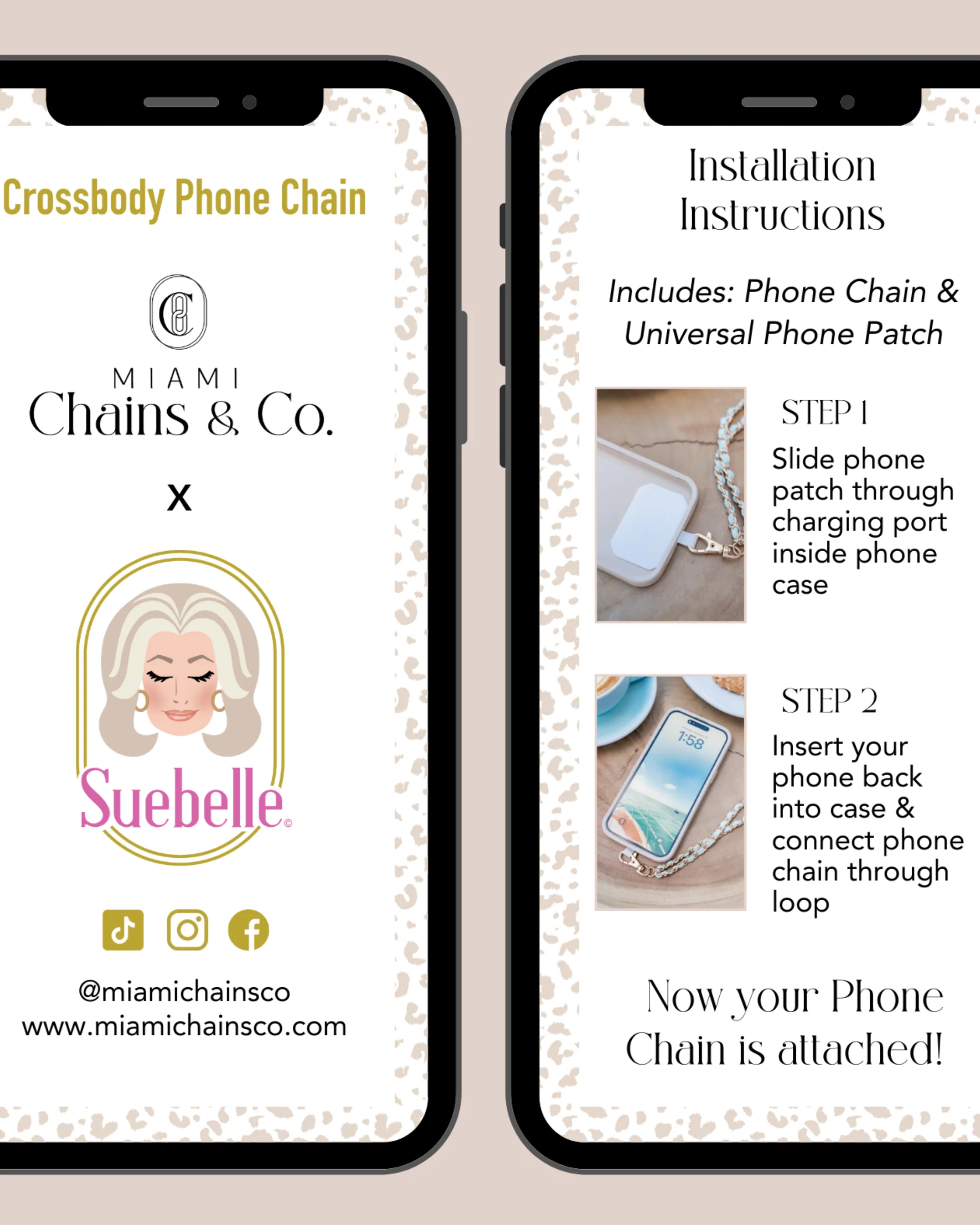 Oh Lala Leopard Crossbody Phone Chain - Mycitystee