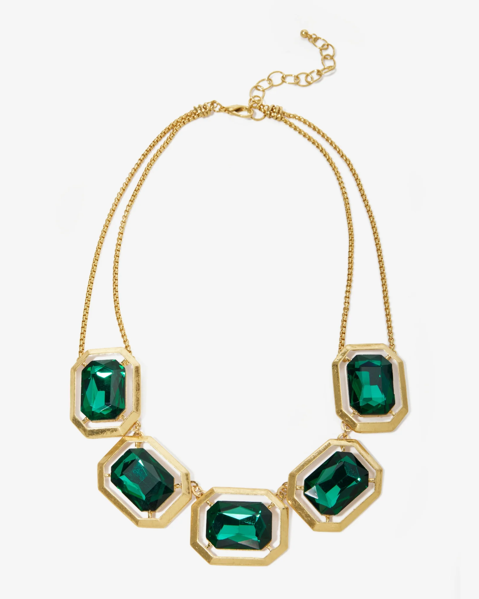 Gem Gold Necklace Emerald - Mycitystee