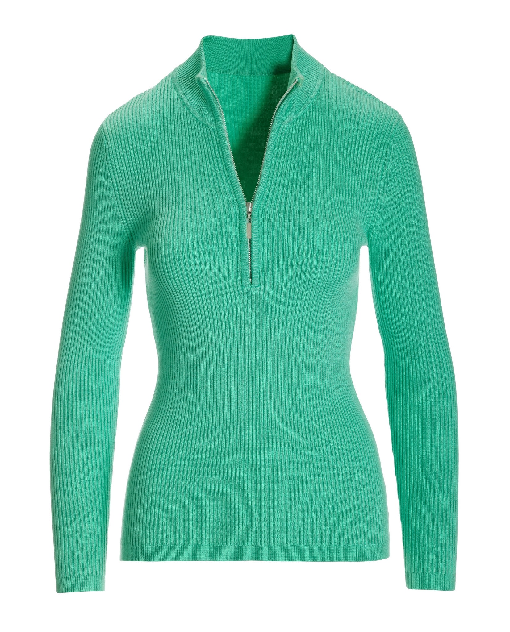 Ribbed Half Zip Up Sweater Bermuda - Mycitystee