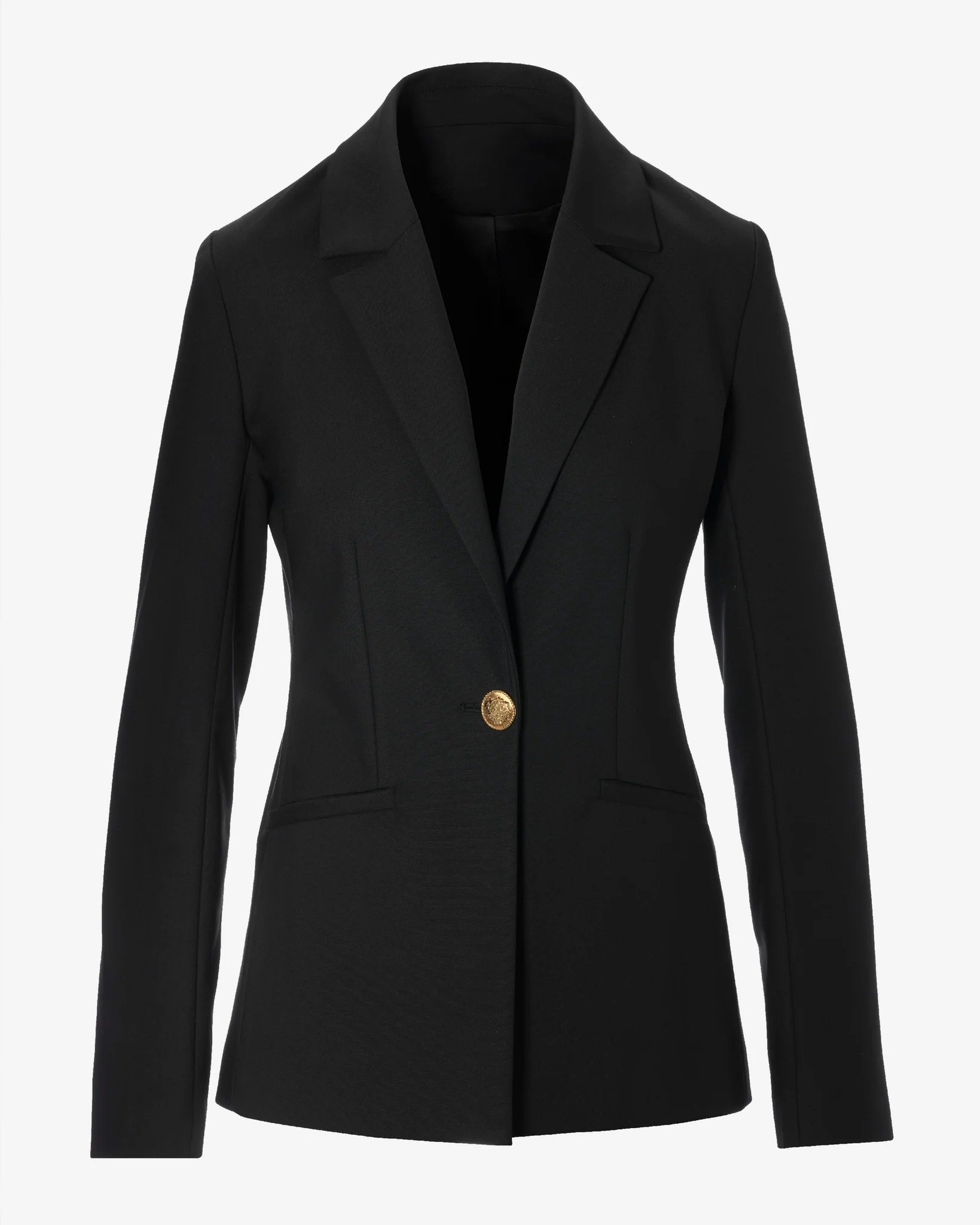Modern Single Button Blazer Black - Mycitystee