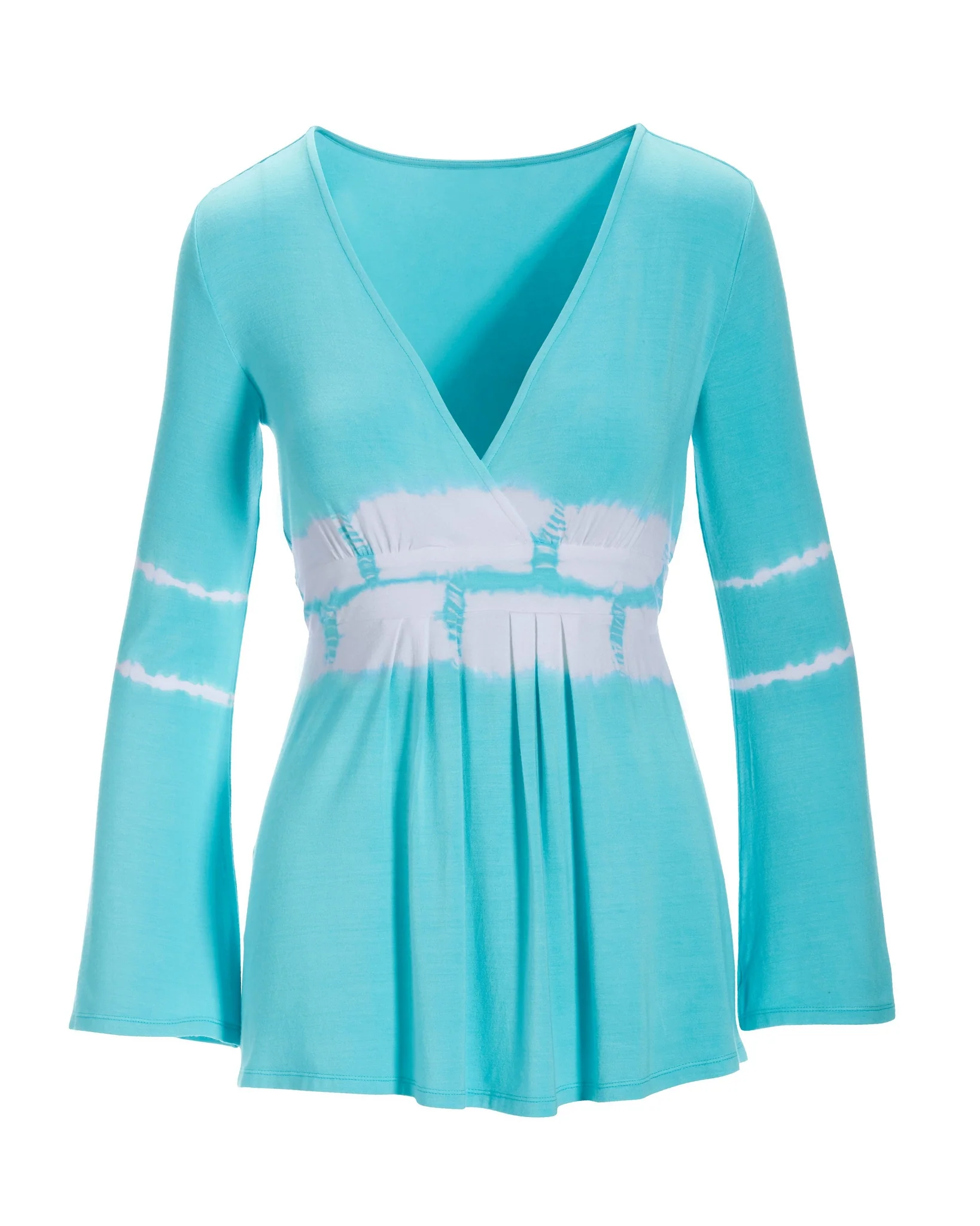 Tie Dye Tunic Turquoise/White - Mycitystee
