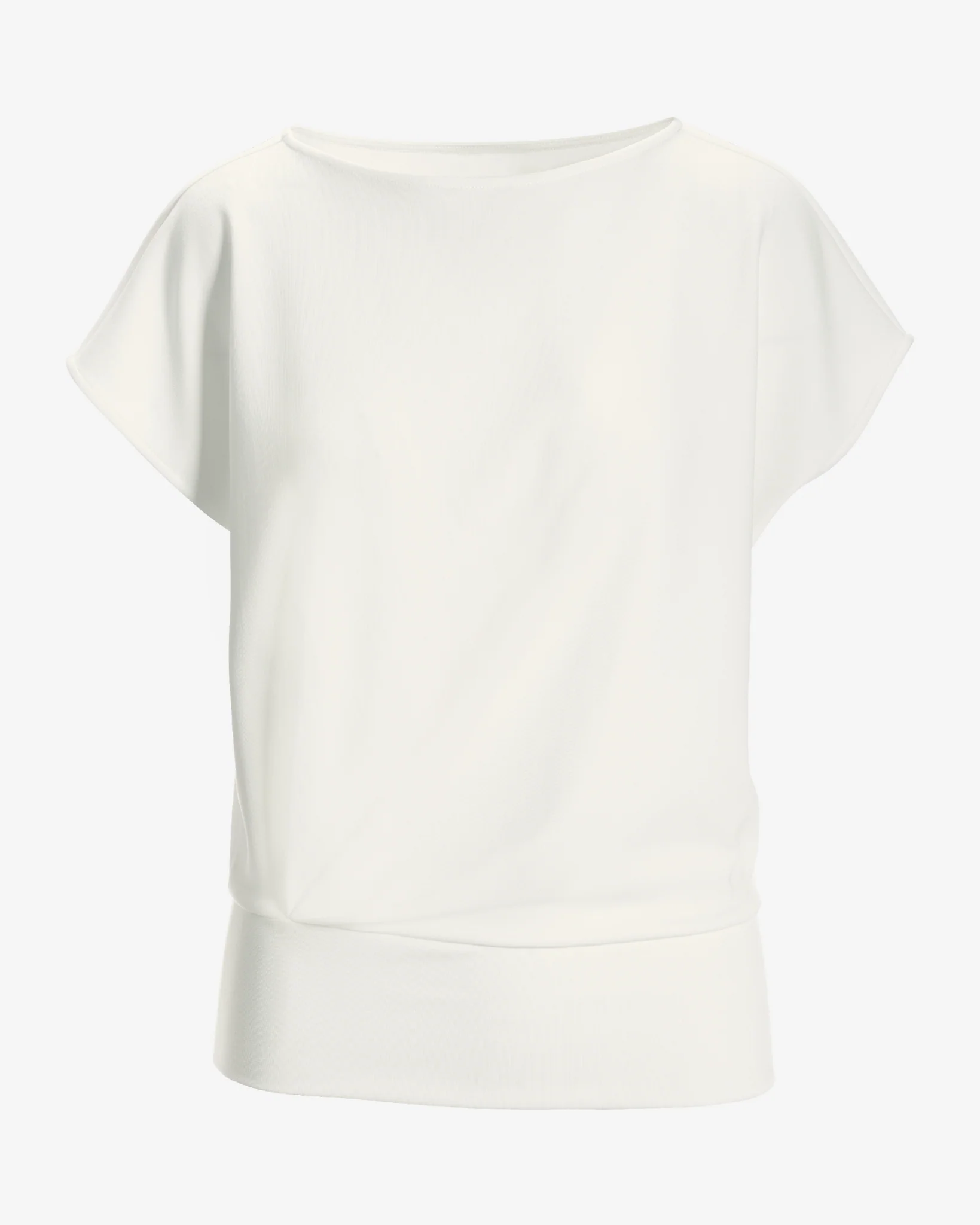 Beyond Travel Bateau Neck Blouson Top Ivory Coast - Mycitystee