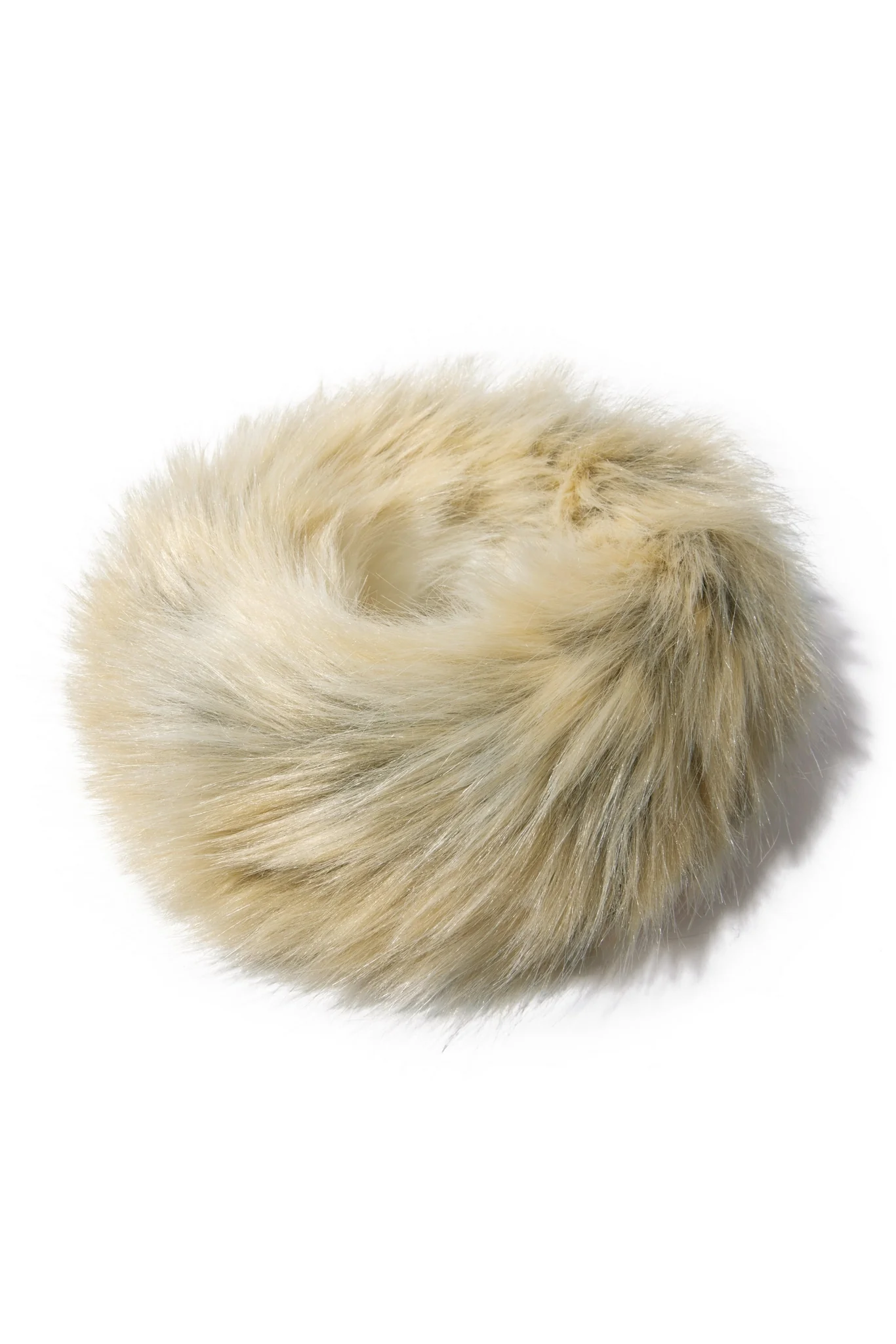 Faux Fur Halo Headband Artic Fox - Mycitystee