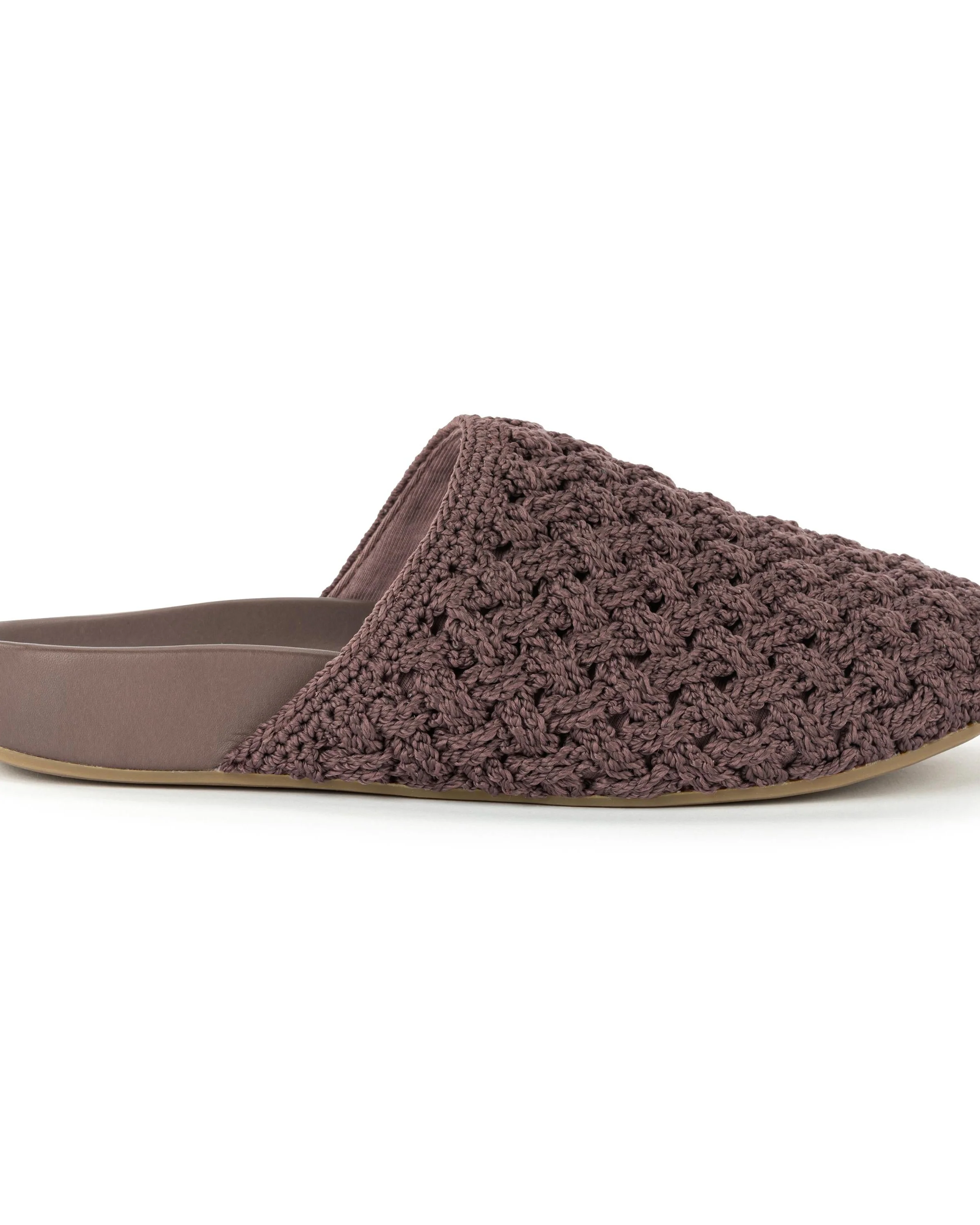 Bolinas Clog - Hand Crochet - Mushroom Cozy Weave - Mycitystee