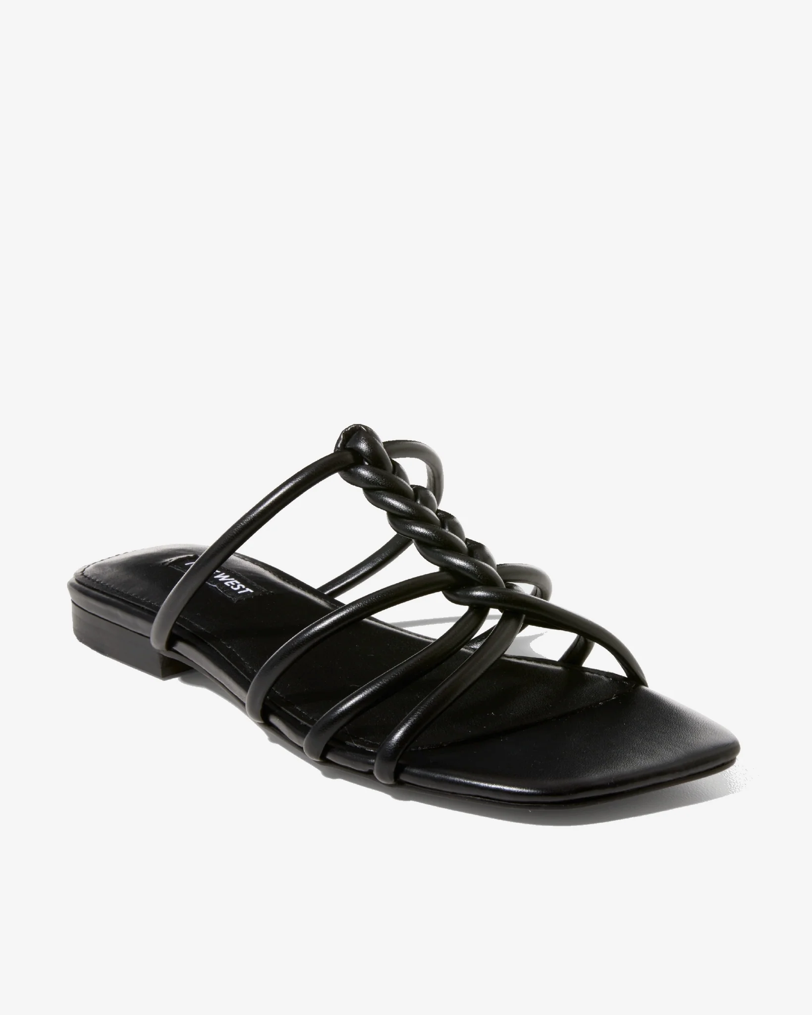 Braided Strappy Sandal Black - Mycitystee