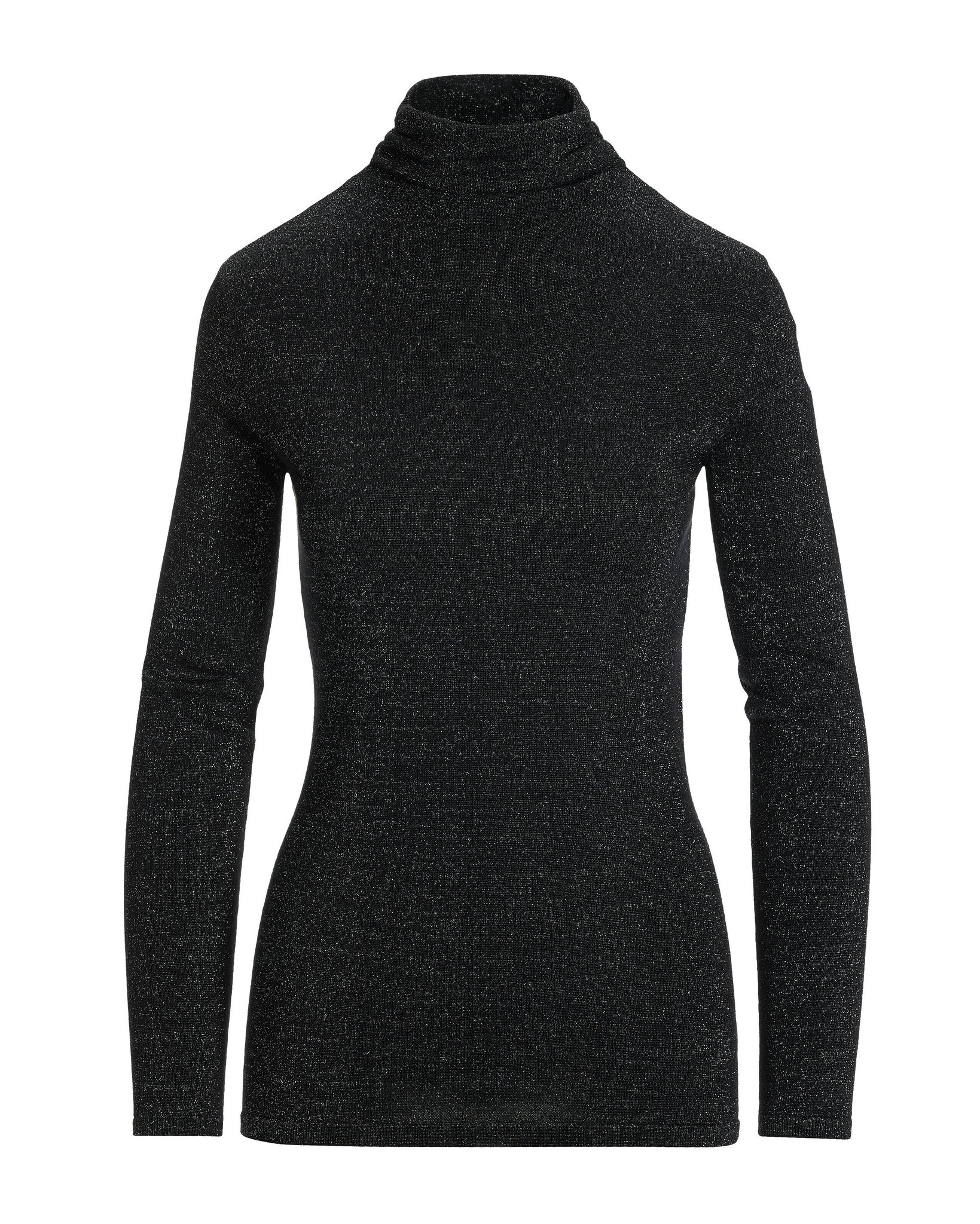 Metallic Turtleneck Sweater Pewter - Mycitystee