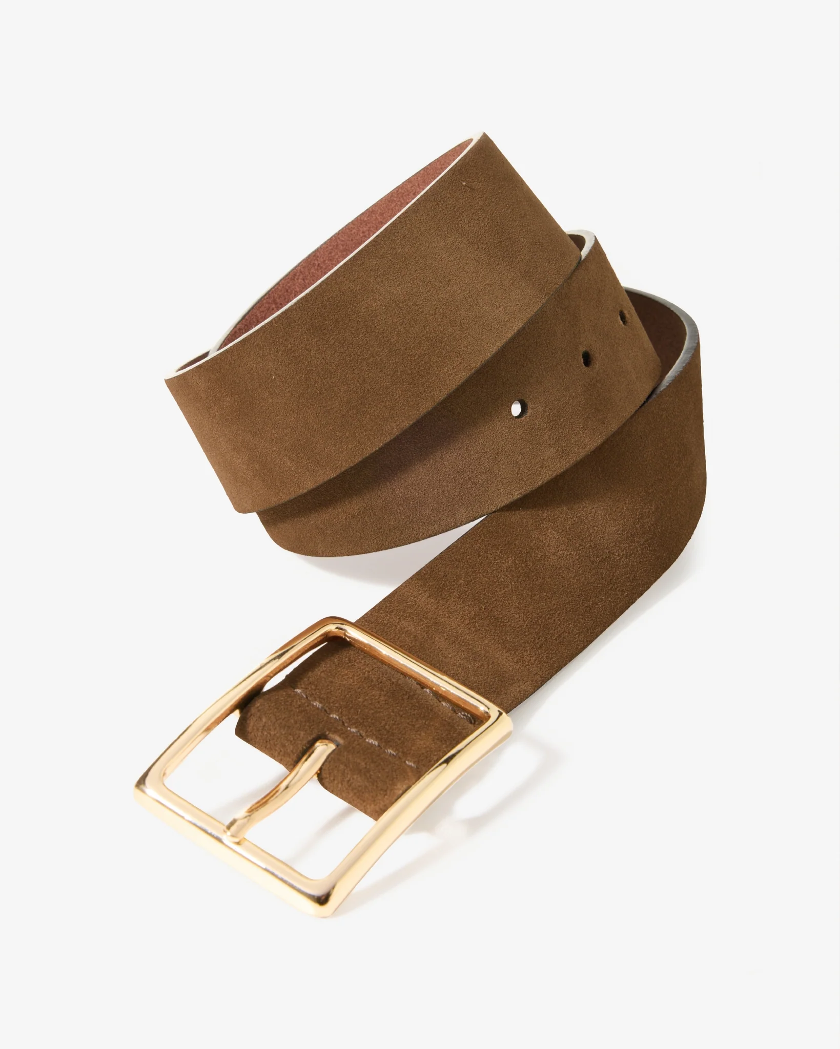 Modern Classic Suede Belt Brown - Mycitystee