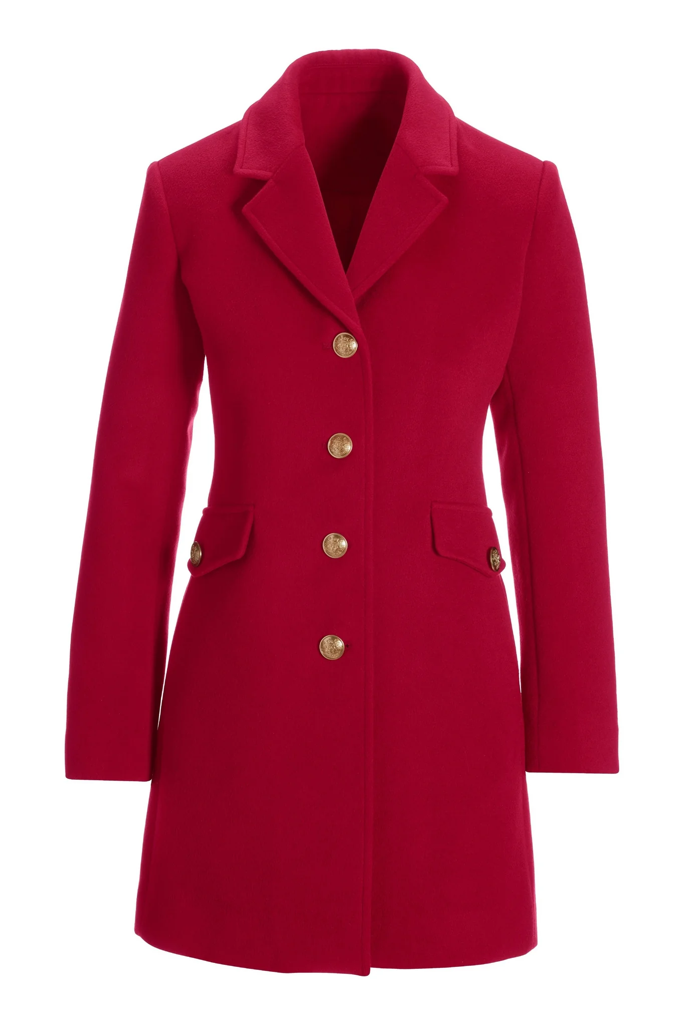 Classic Tailored Coat Red - Mycitystee