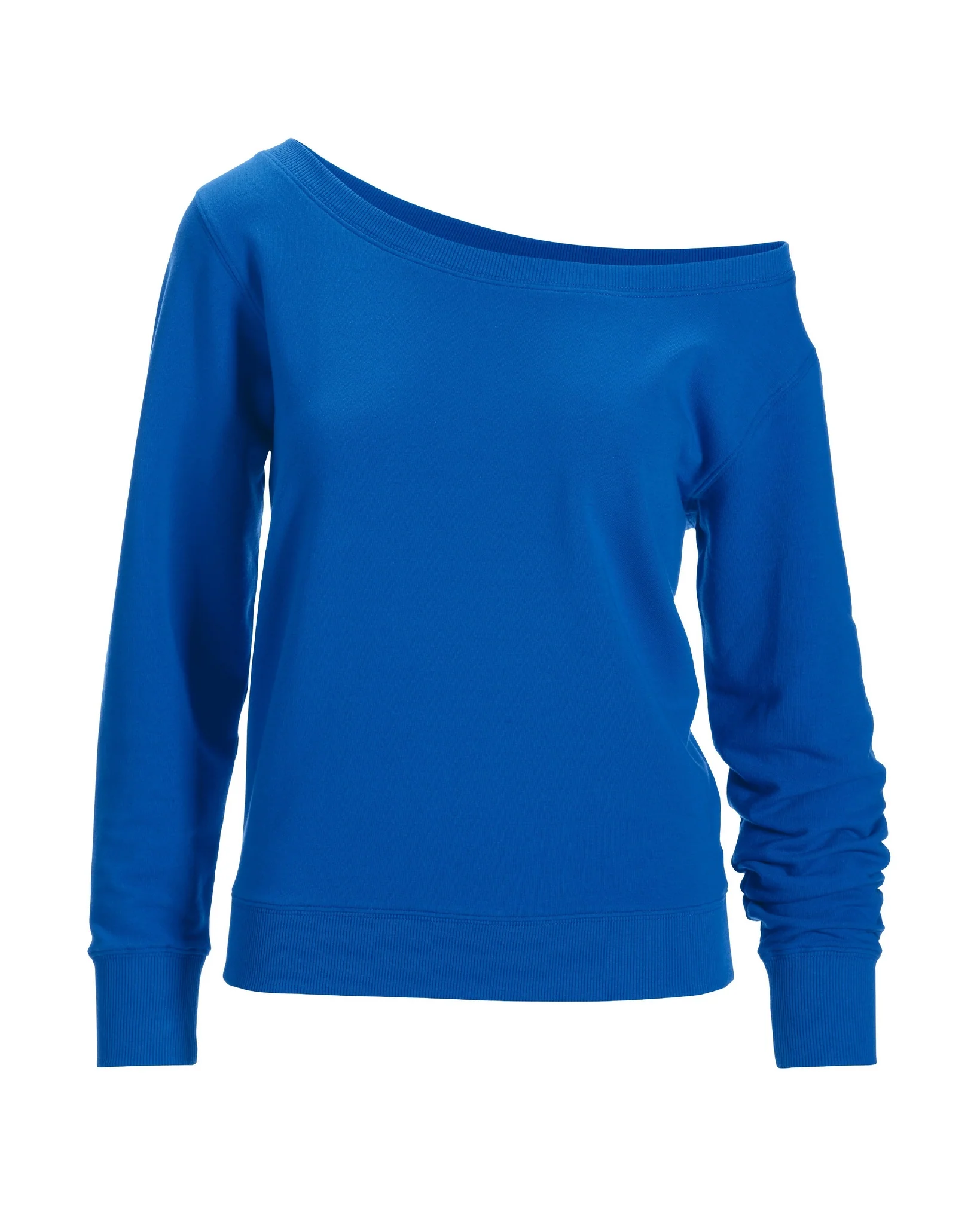 Slouchy French Terry Pullover Sweatshirt Princess Blue - Mycitystee