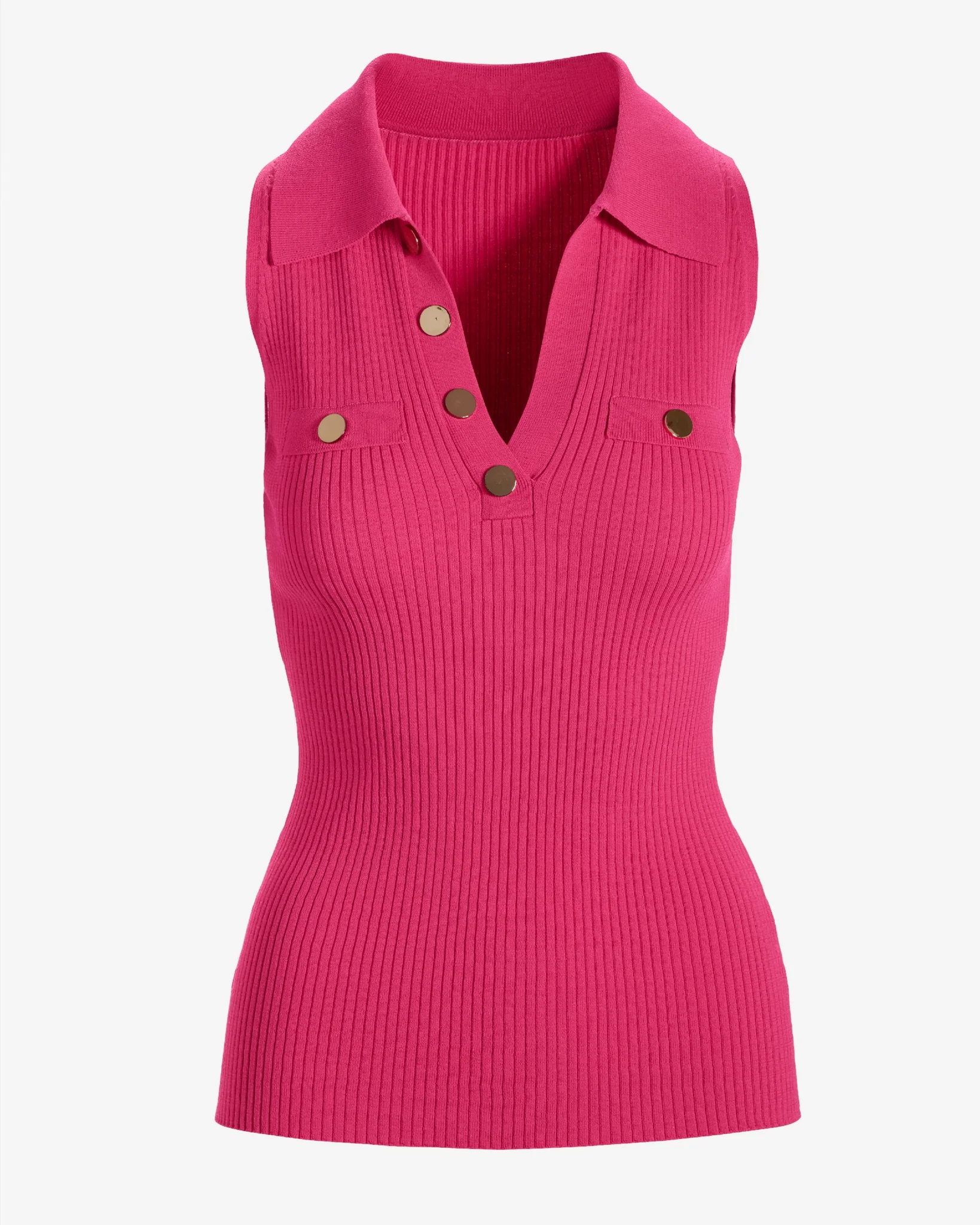 Sleeveless Ribbed Sweater Tank Blossom - Mycitystee