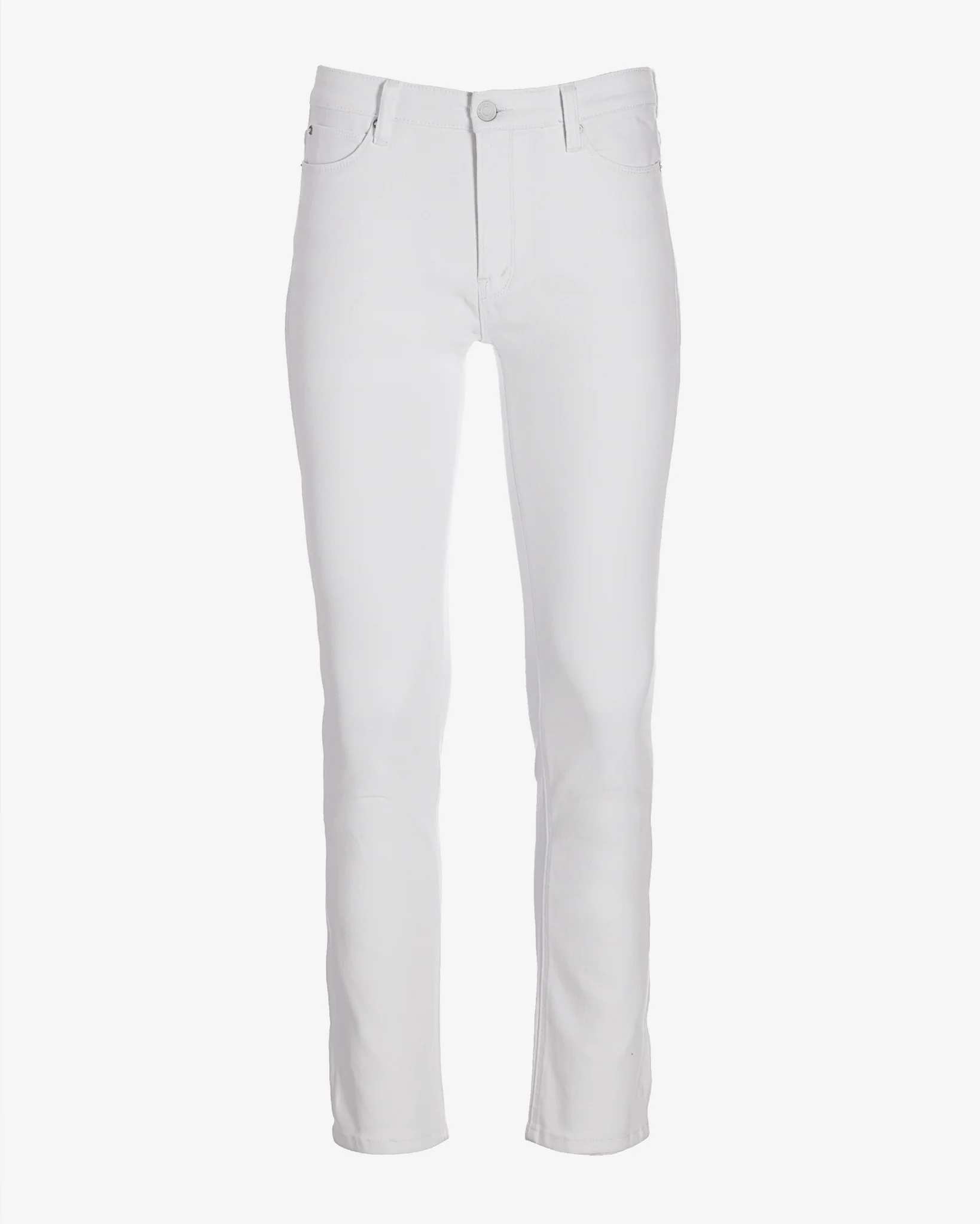 Newport High-Rise Slim Straight-Leg Jean White - Mycitystee