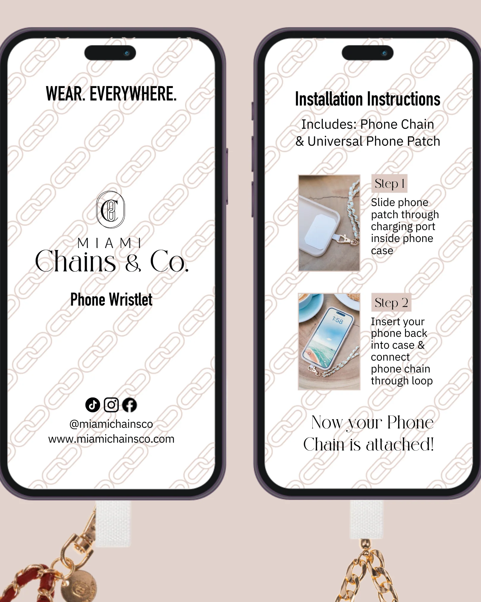 Golden Black Phone Wristlet - Mycitystee