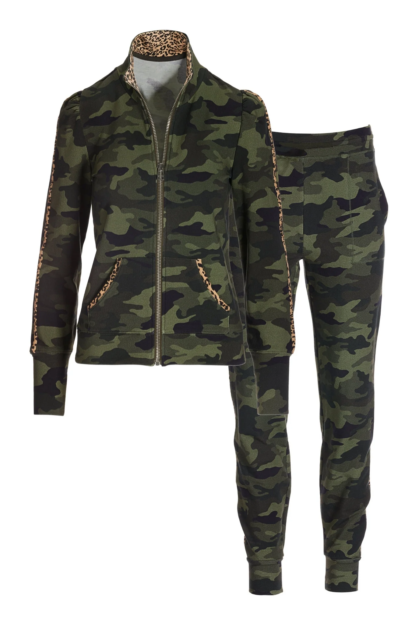 Cool Camo and Animal Puff Slv Set Green/Gray - Mycitystee
