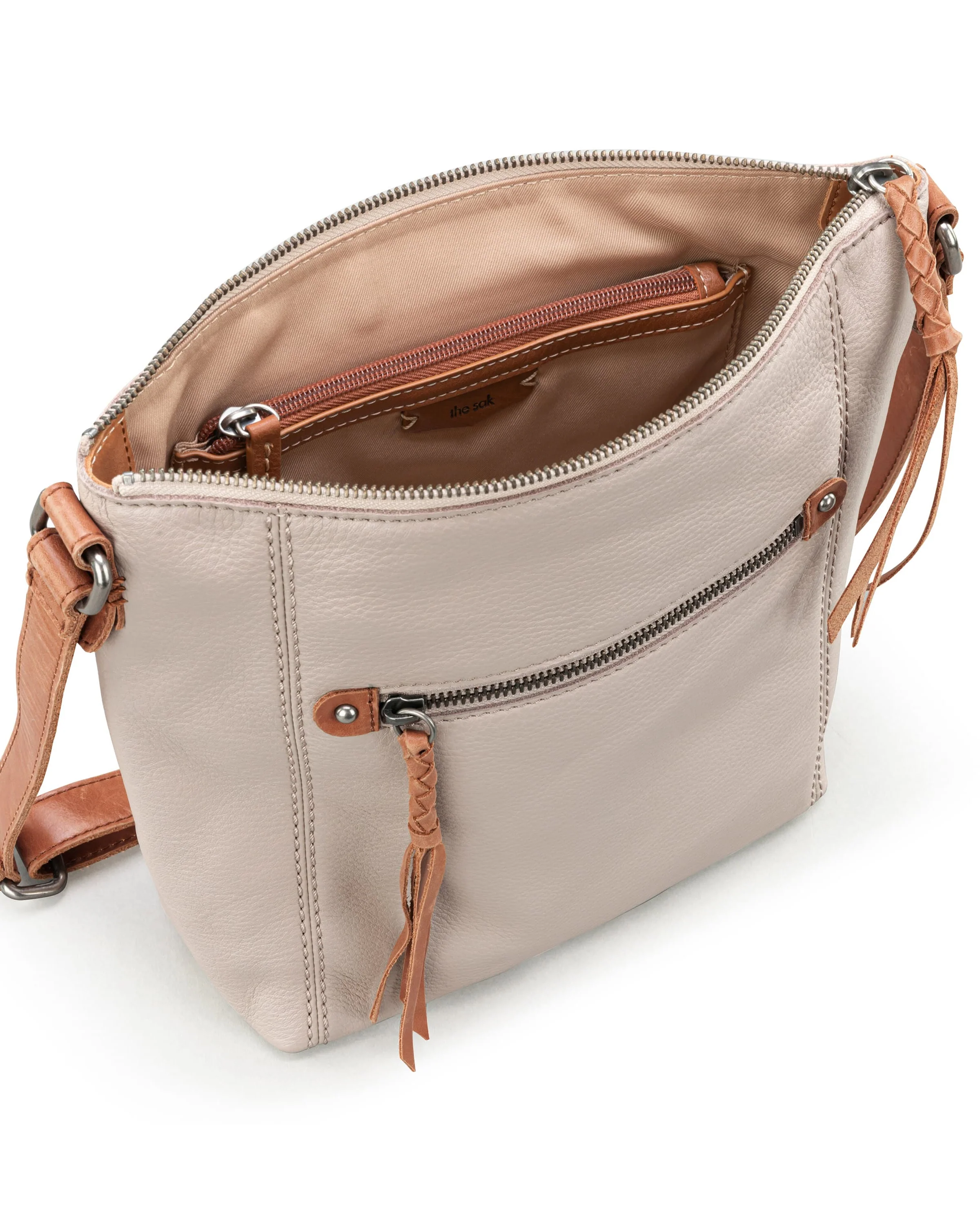 Ashland Crossbody - Leather - Sand - Mycitystee