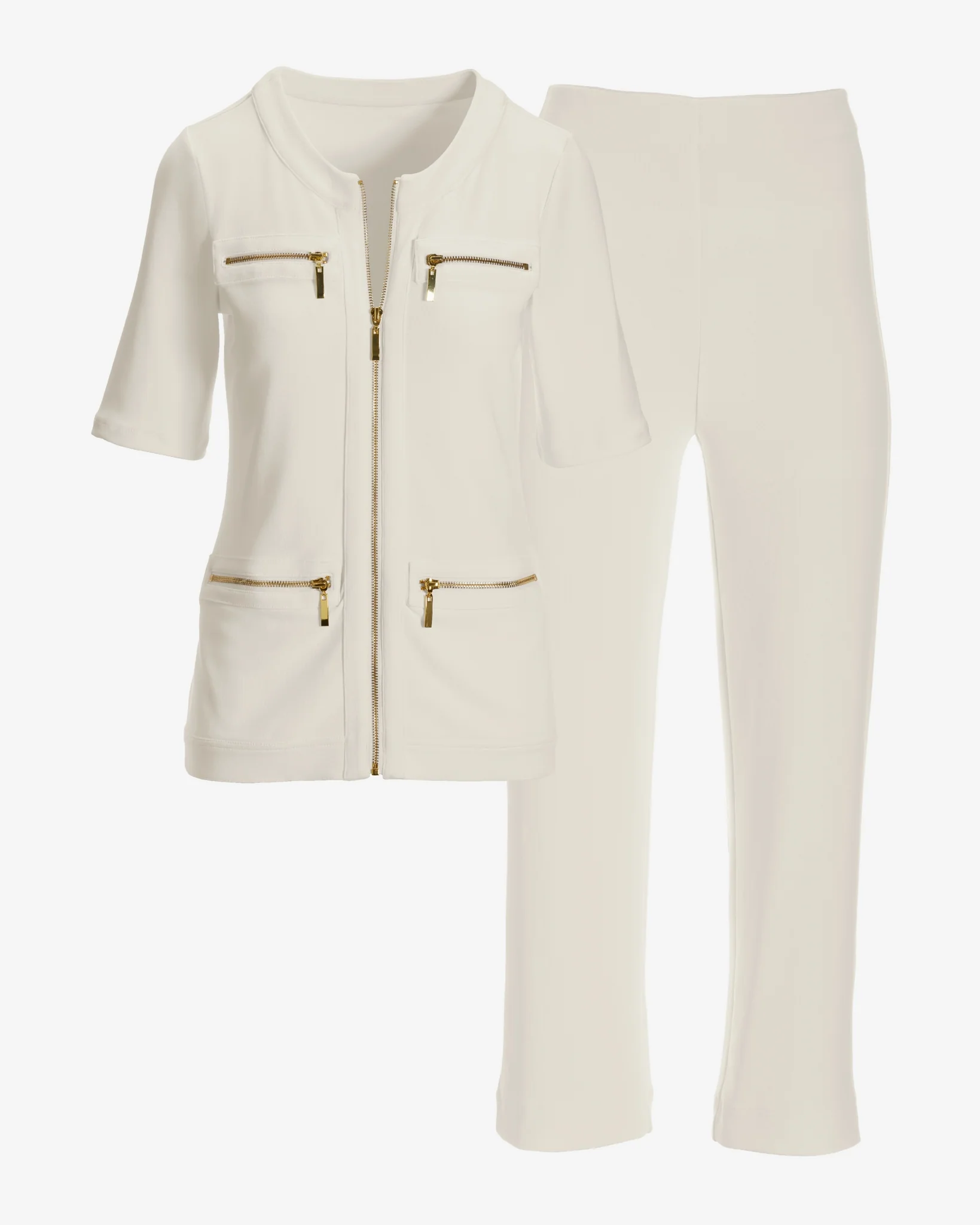 Beyond Travel Cropped Chic Coordinates Ivory Coast - Mycitystee