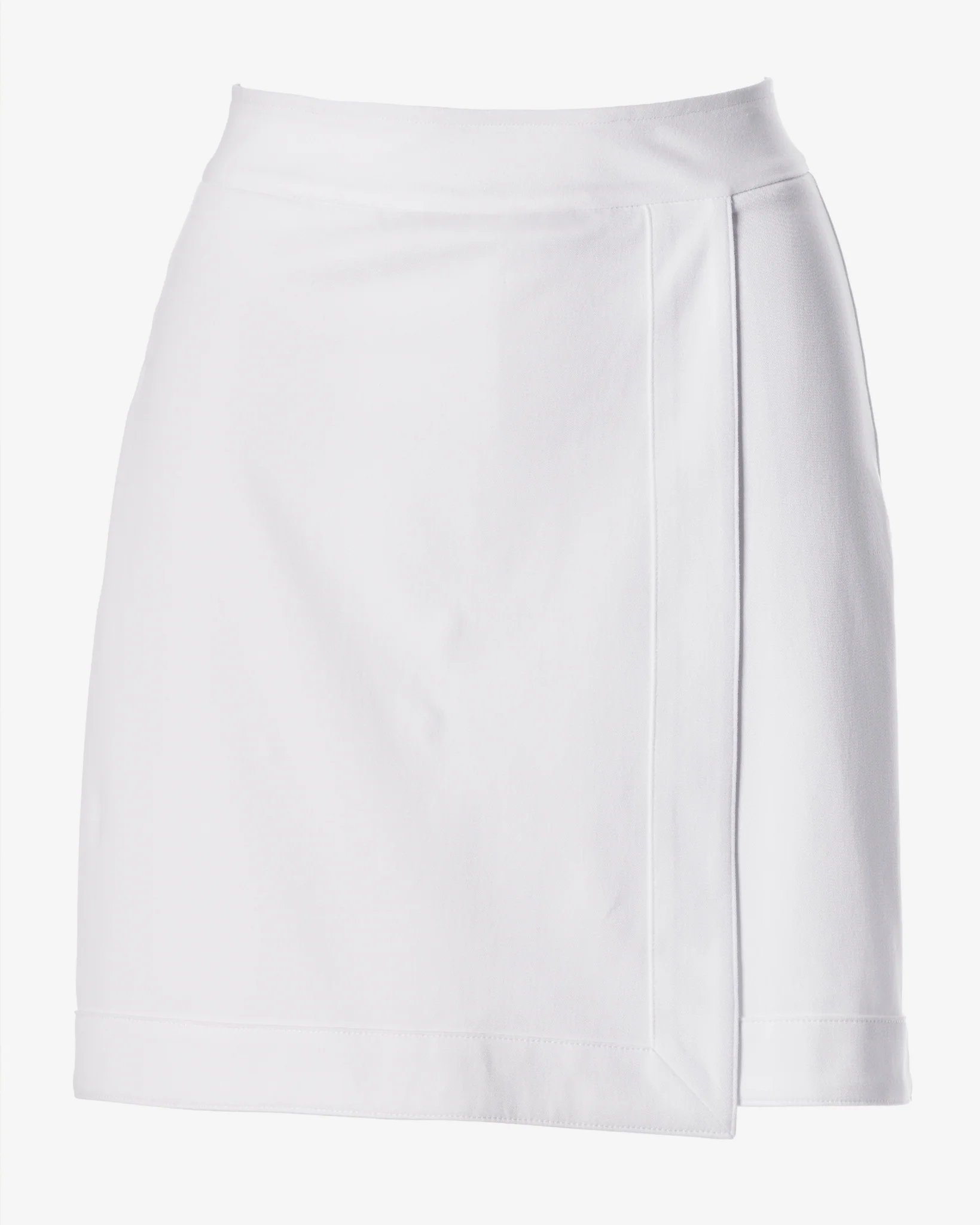 Twill Pull On Wrap Skort Pure White - Mycitystee