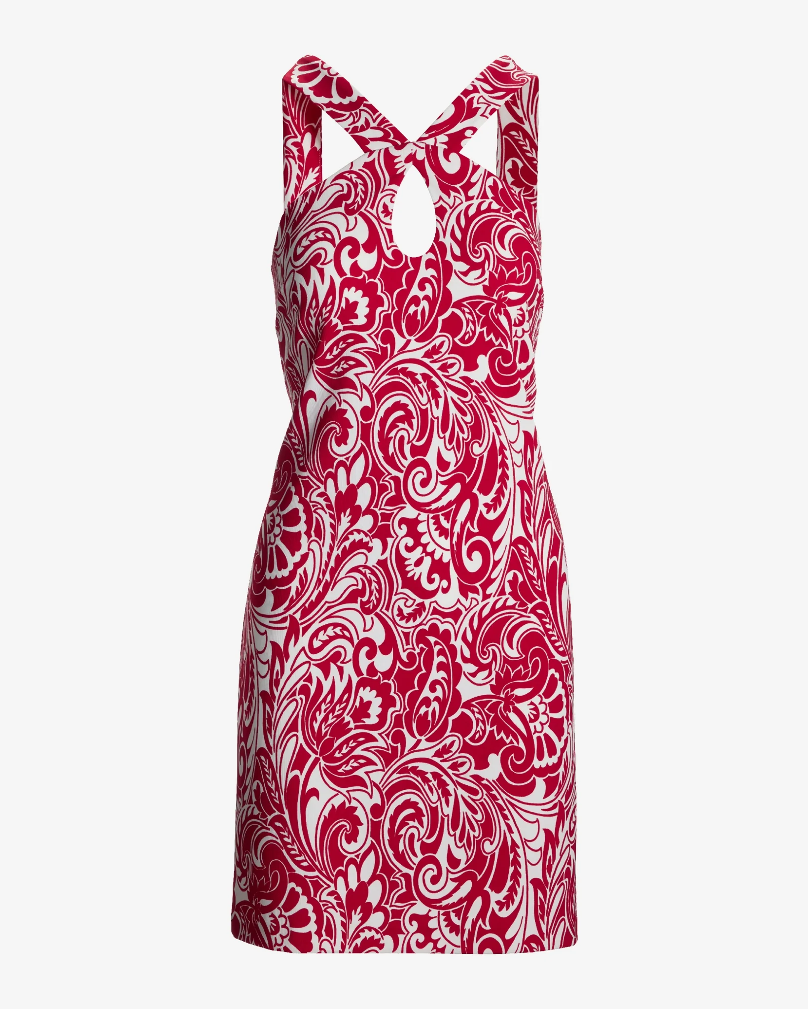 Beyond Travel Print Halter Dress Picnic Paisley - Mycitystee